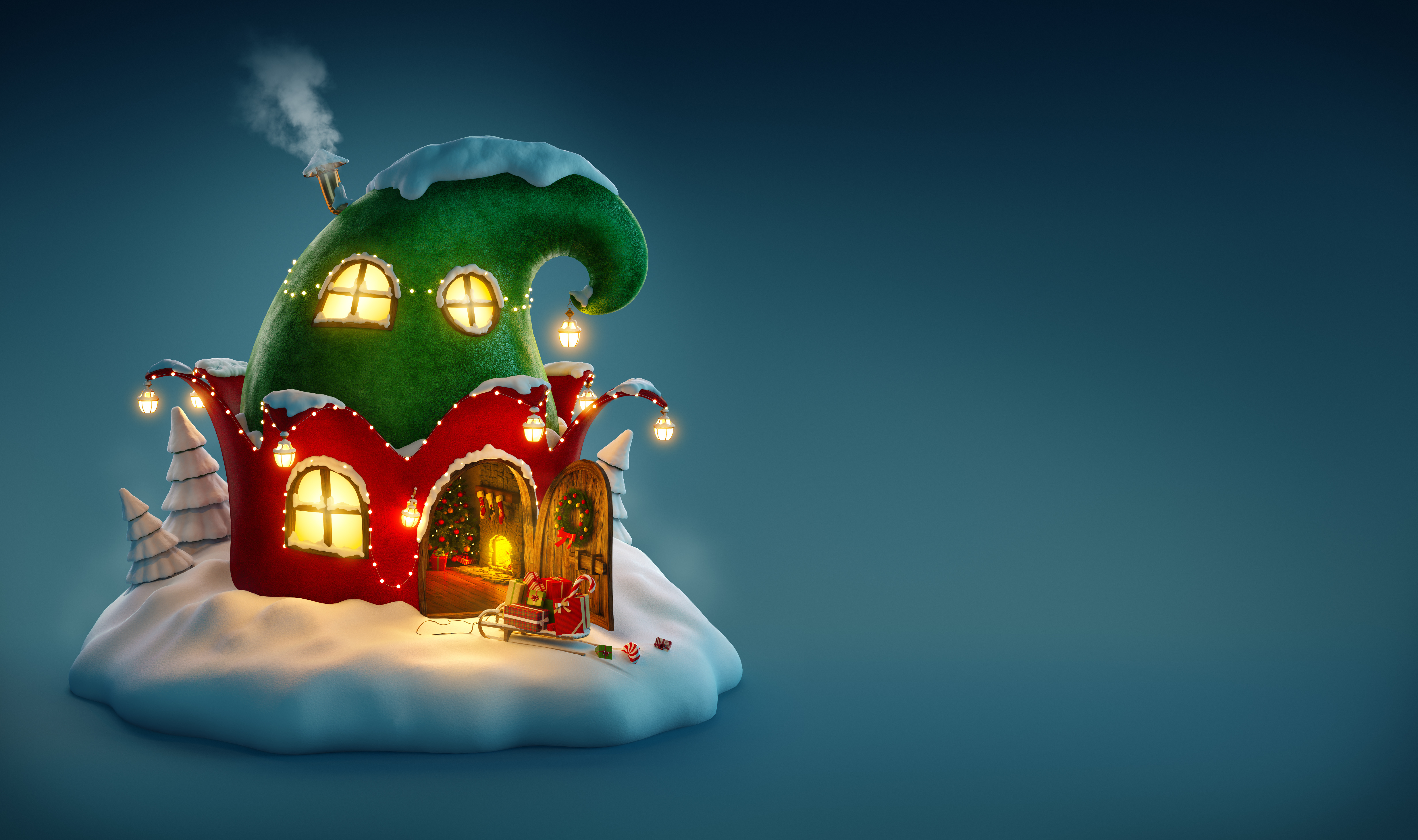 Weihnachten 4k Ultra HD Wallpaper Hintergrund