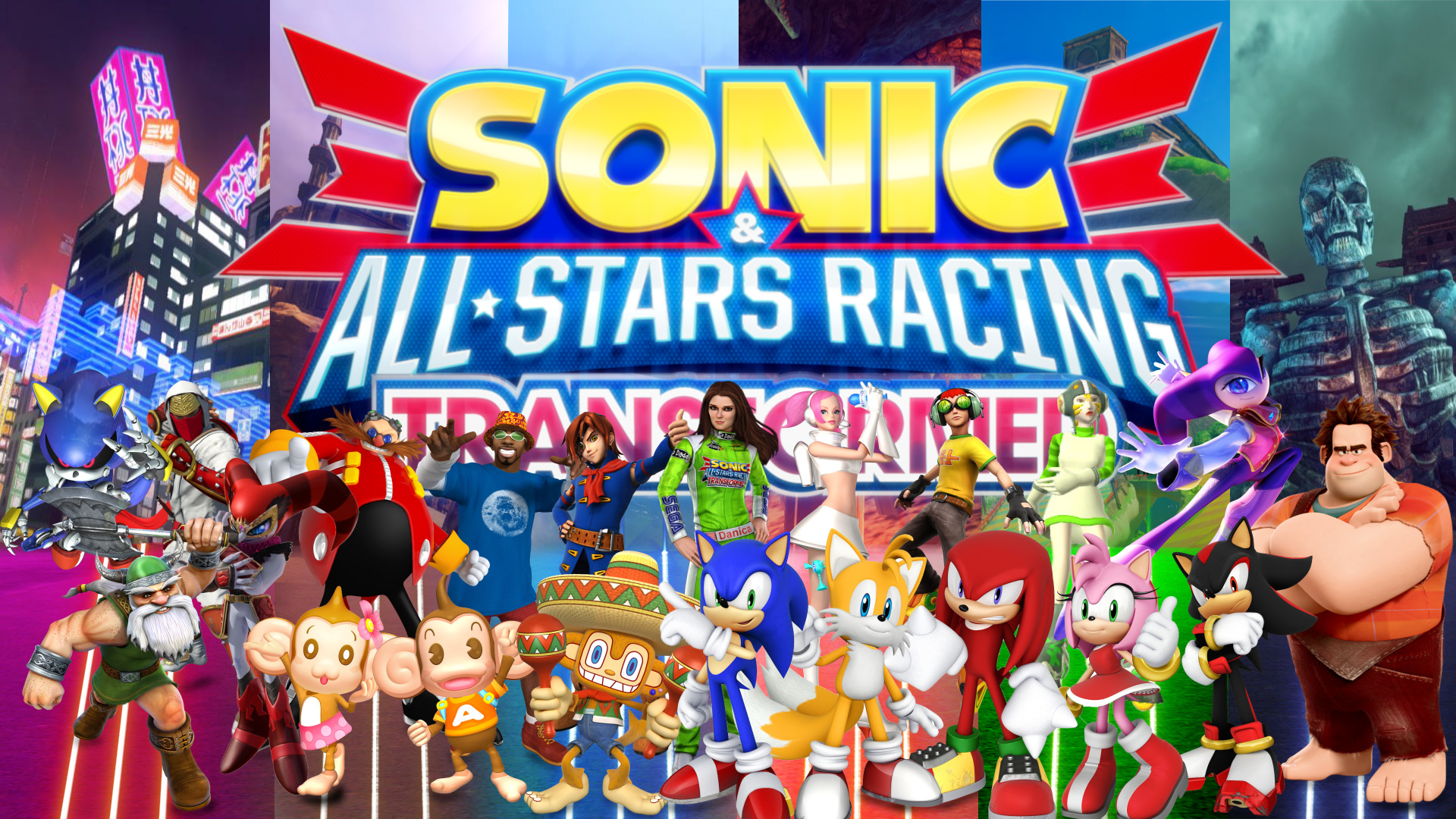 Sonic & AllStars Racing Transformed HD Wallpaper Background Image