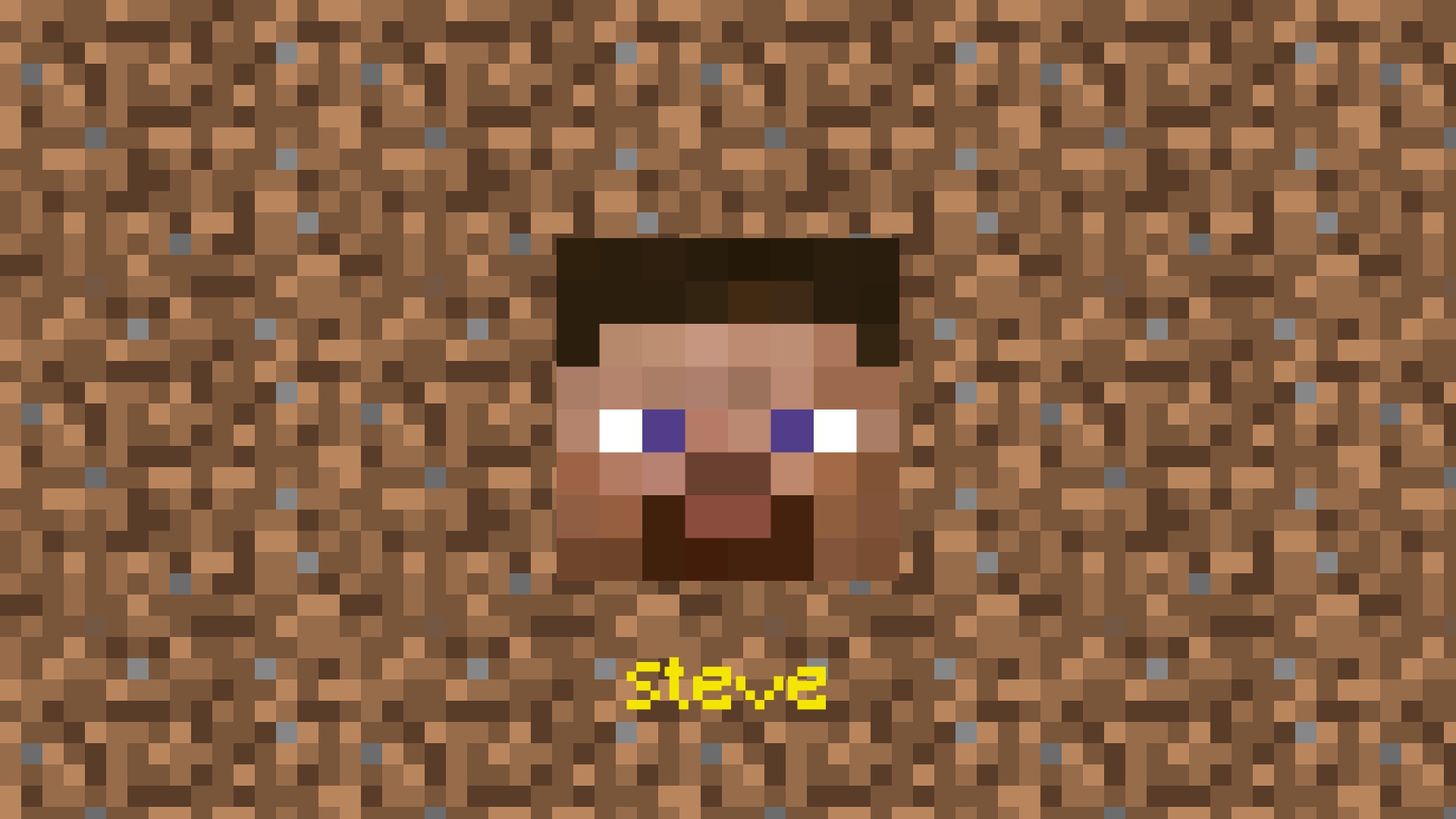 Minecraft head project 3 steve 4k Ultra HD Wallpaper Hintergrund