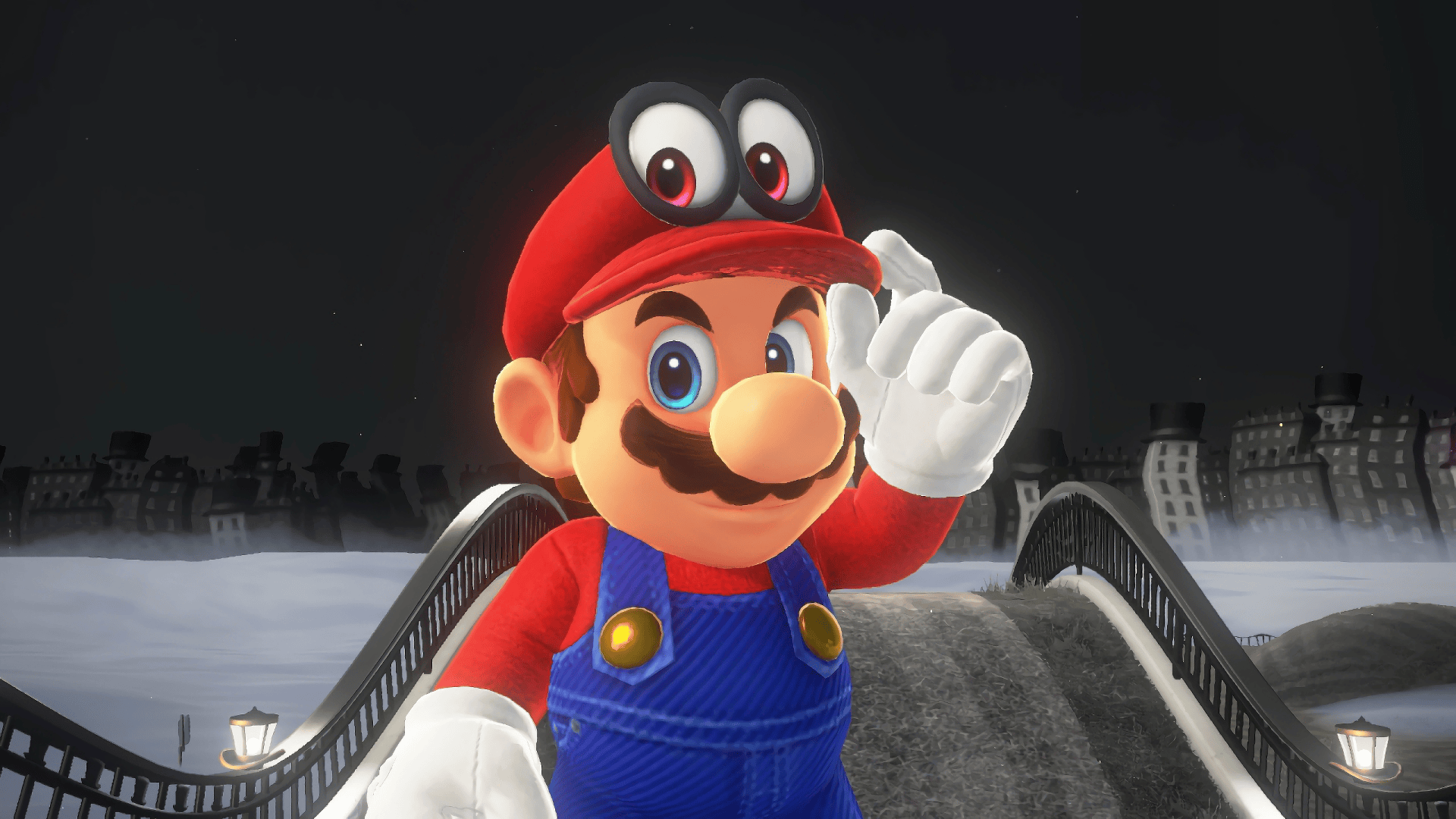 Mario & Cappy — Super Mario Odyssey 4K Wallpaper 3840x2160