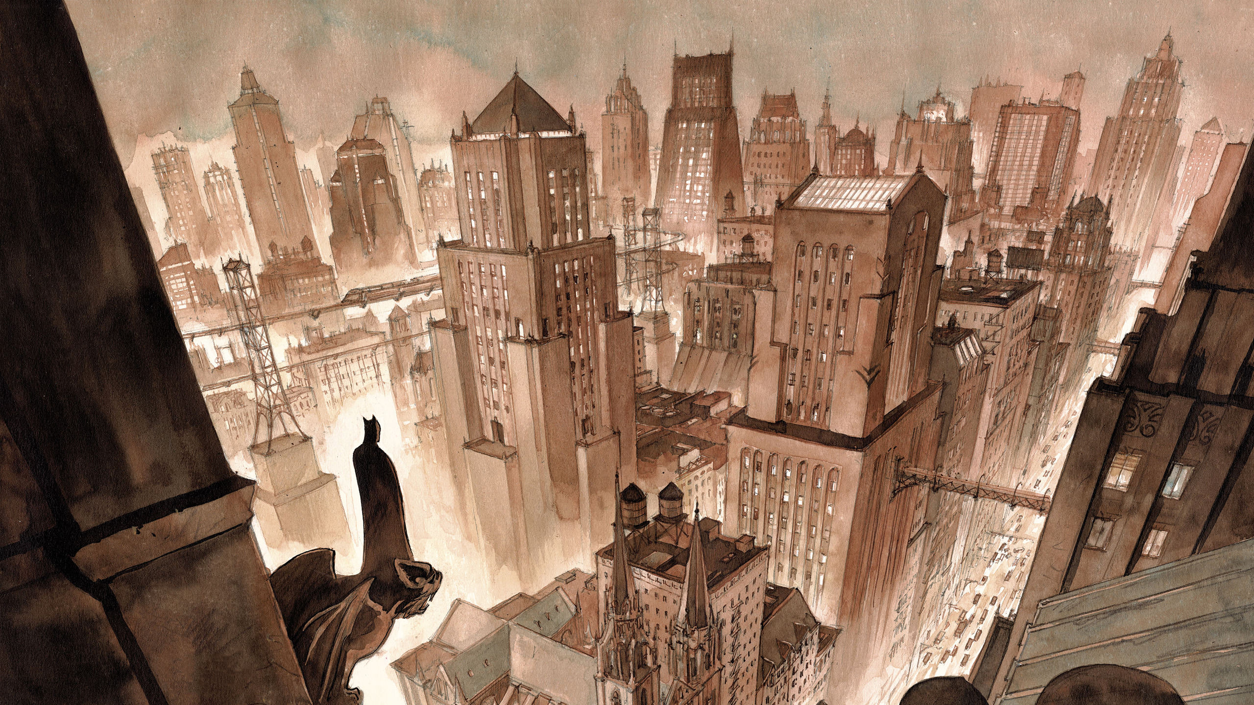 Gotham City Comic Background