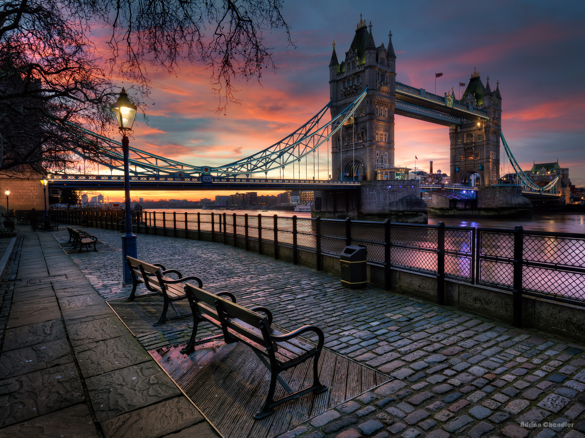 Sunset Over Tower Bridge London HD Wallpaper by Adrian Chandler