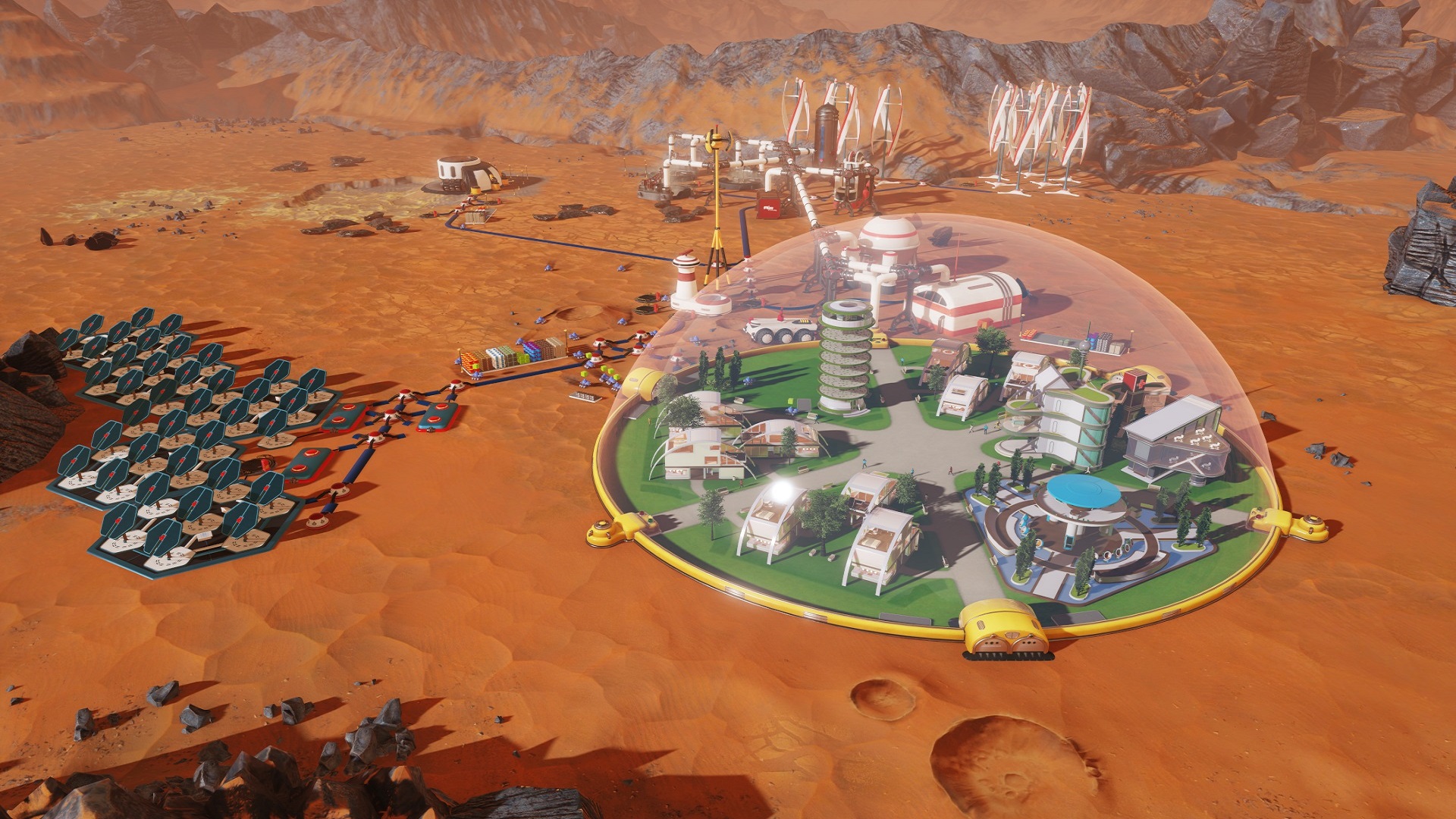 HD Surviving Mars Colony Wallpaper