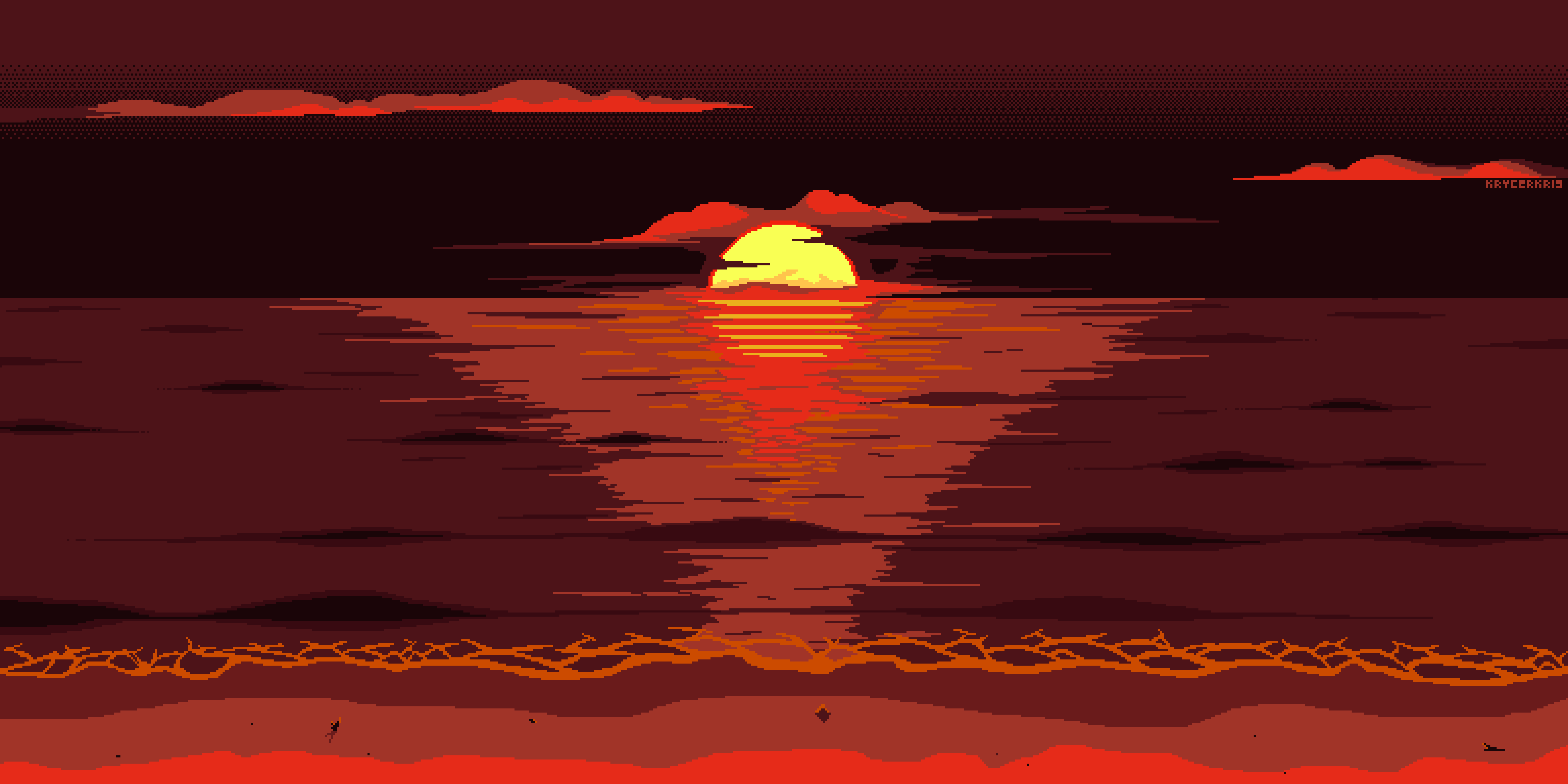 Artistic Pixel Art 4k Ultra HD Wallpaper Background Image 7680x3840