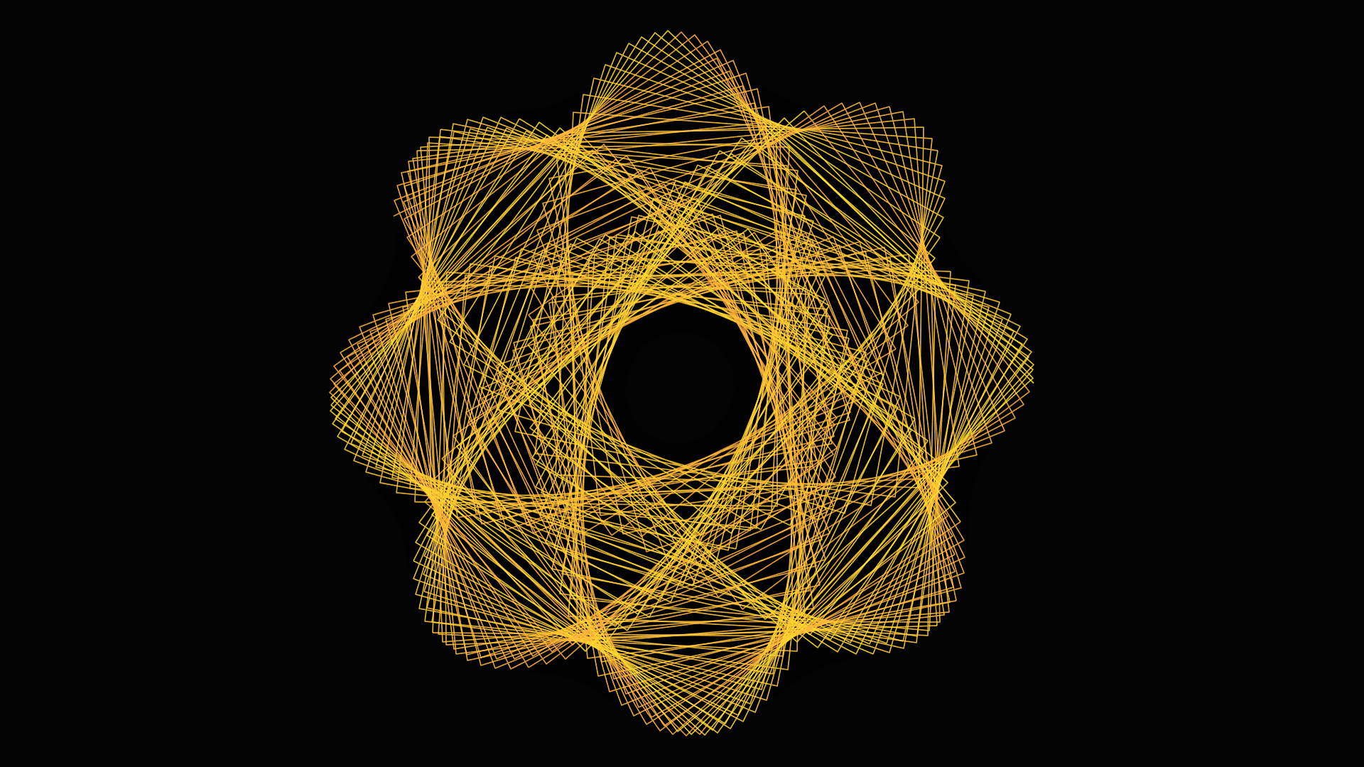 Yellow And Black Abstract