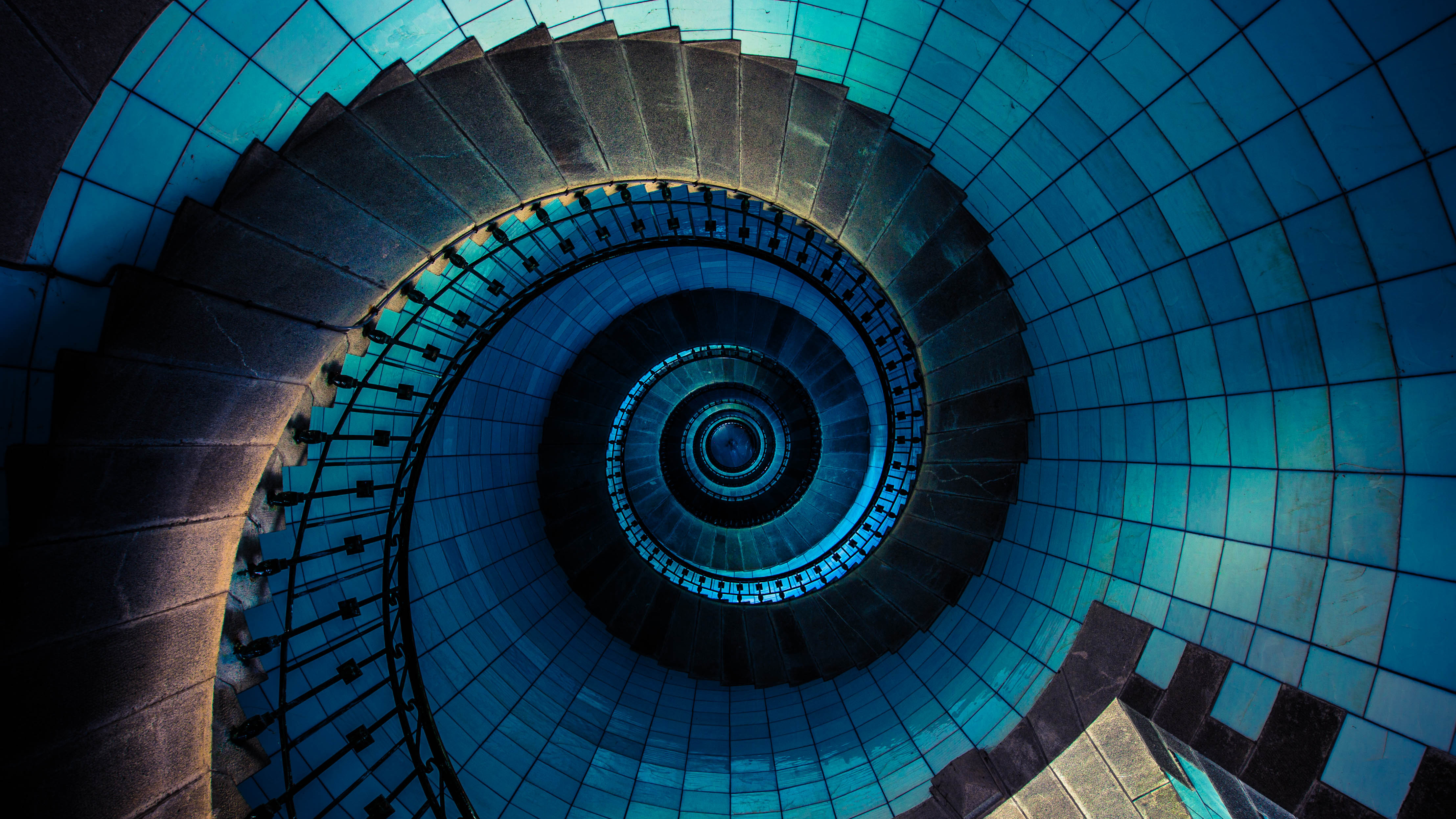 Download Spiral Staircase Man Made Stairs 4k Ultra HD Wallpaper