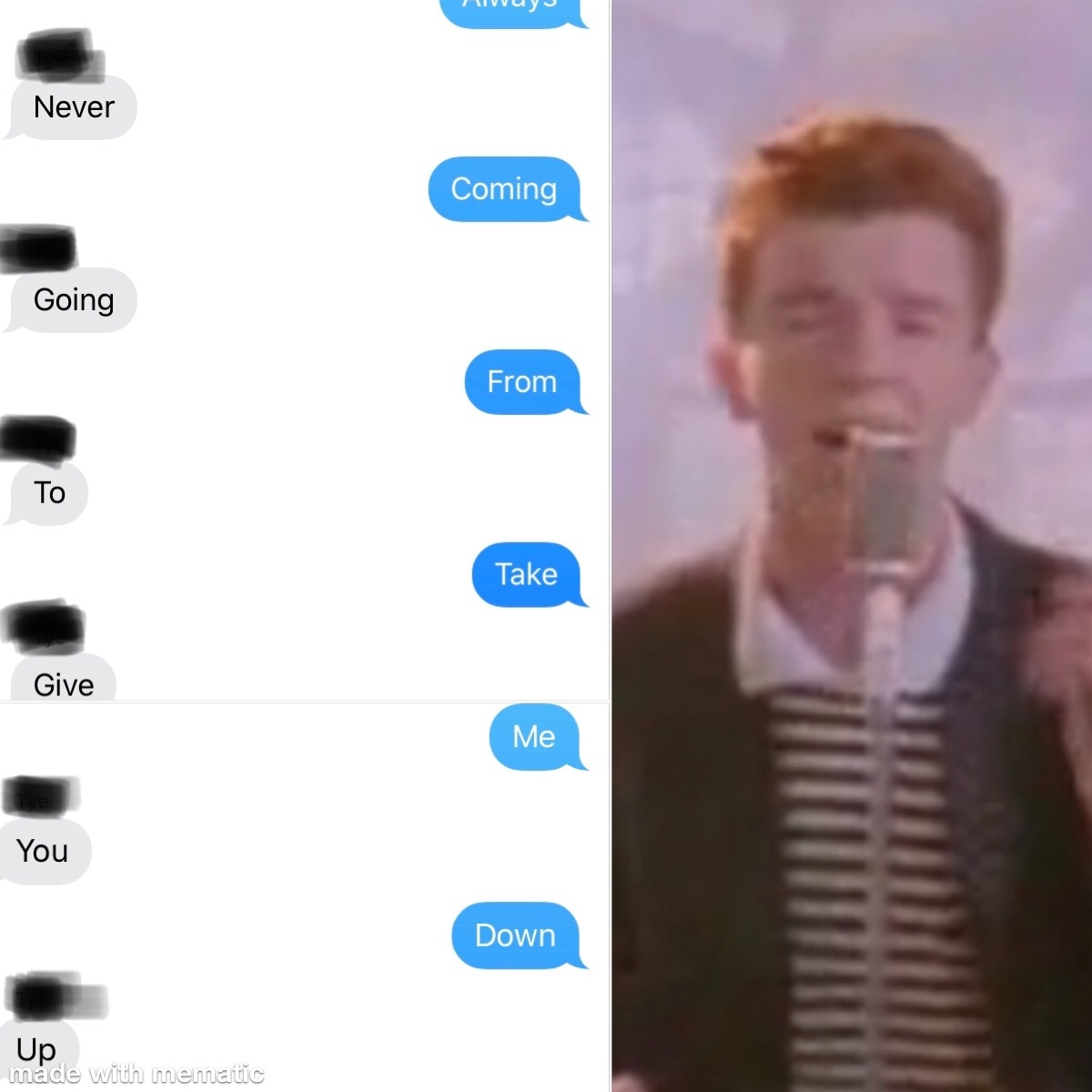 Fourth comment got rick rolled Meme by McDead ) Memedroid