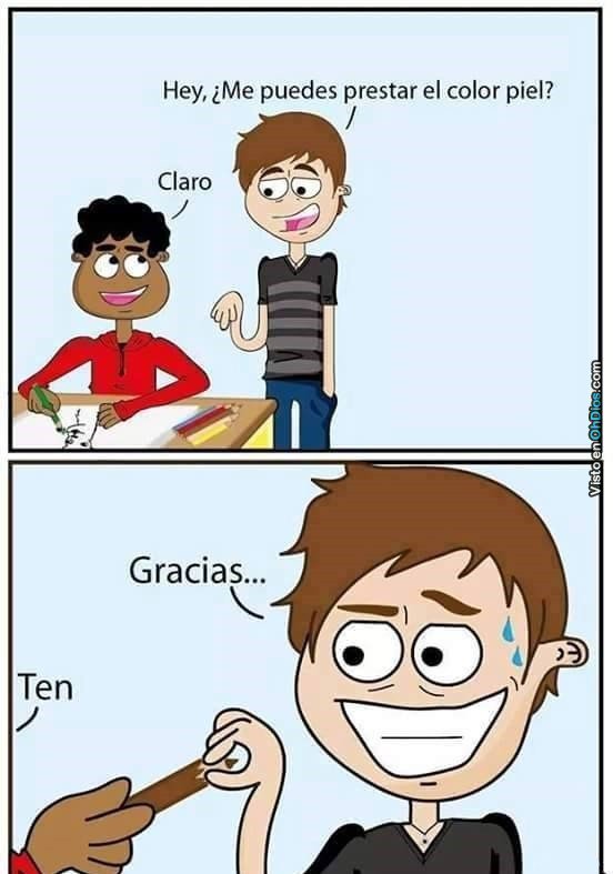 El color piel Meme subido por Drift ) Memedroid