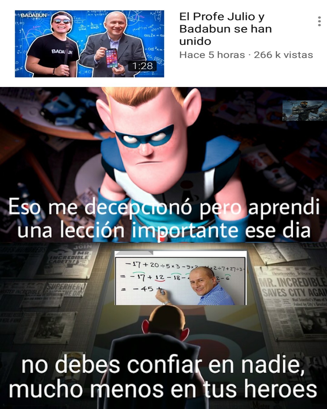La decepción, la traicion hermano '( Meme subido por Gokuooo89