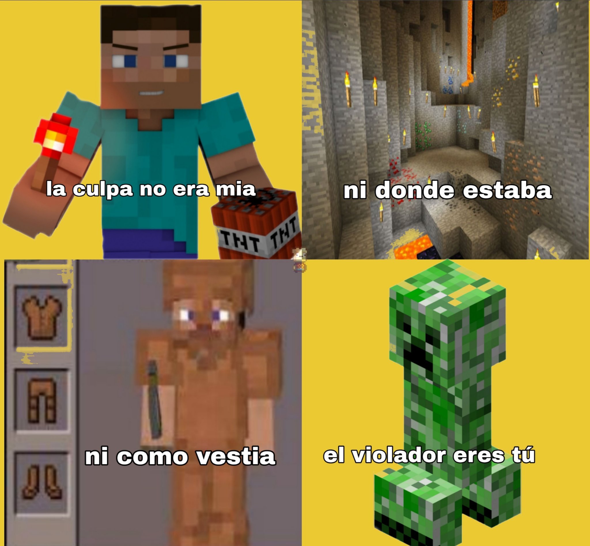 El titulo se fue al minecraft... Meme subido por ZexCeed5 ) Memedroid