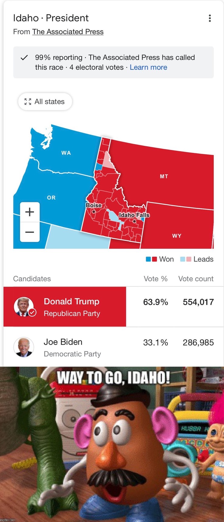 way to go, Idaho Meme by Borris150 ) Memedroid