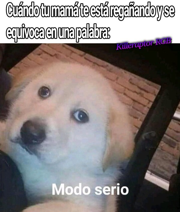 Modo serio Meme subido por Killeraptor ) Memedroid