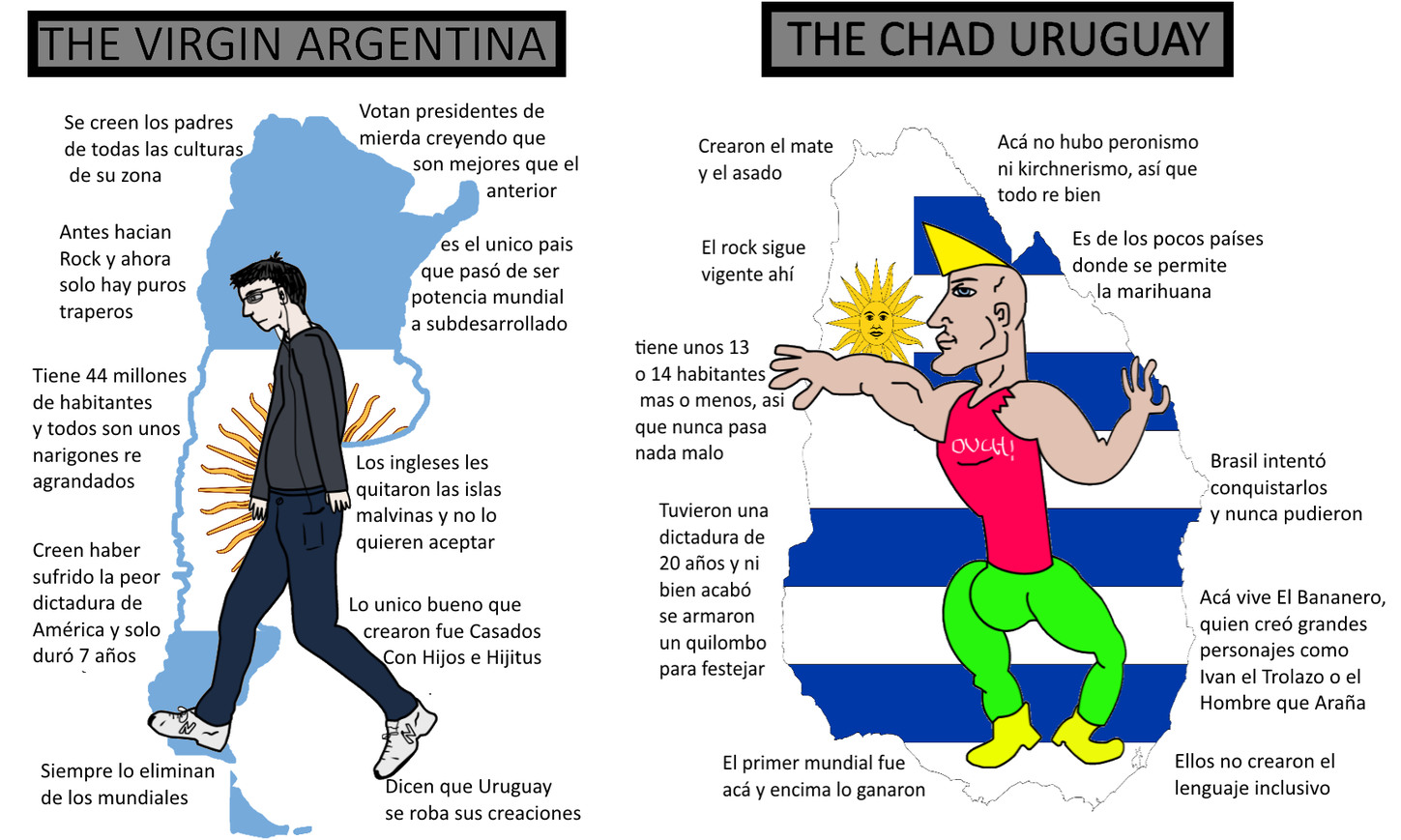 If portugal beats uruguay and argentina beats france, it will be argentina vs portugal in one of the most anticipated world cup games of. Argentina Vs Uruguay Meme By Juanencio218 Memedroid
