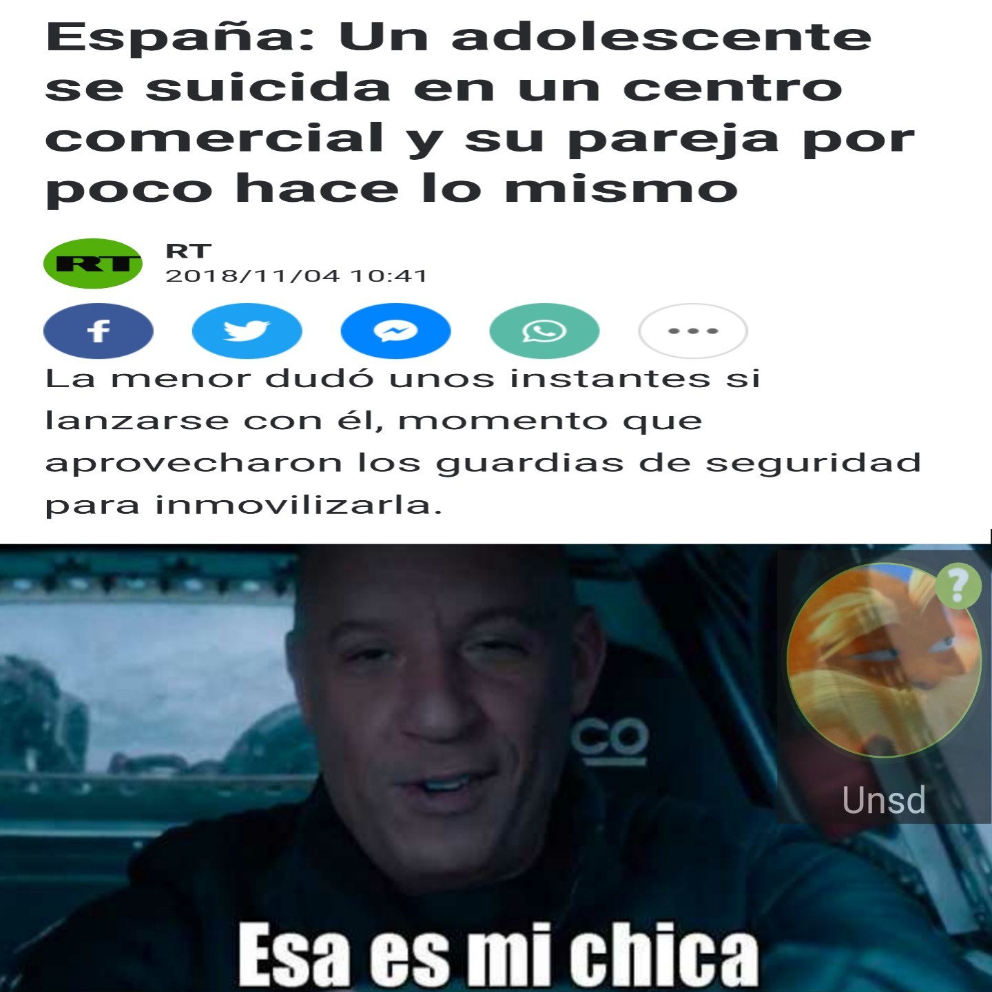 Esa es mi chica Meme subido por Unsd ) Memedroid