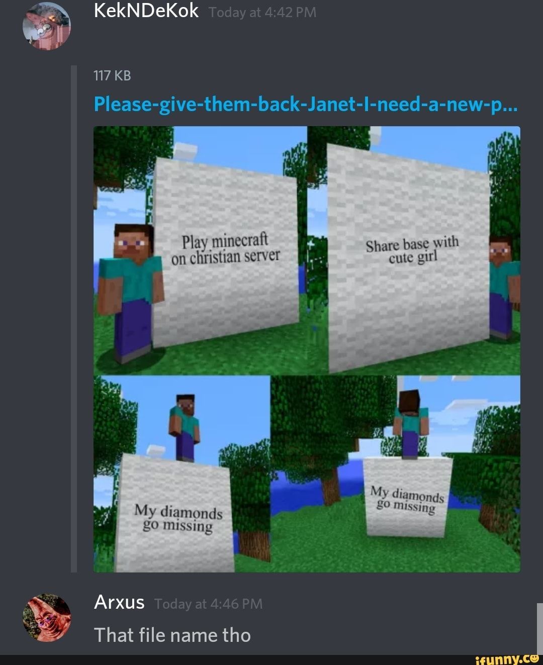 minecraft Meme by YEETorREET ) Memedroid
