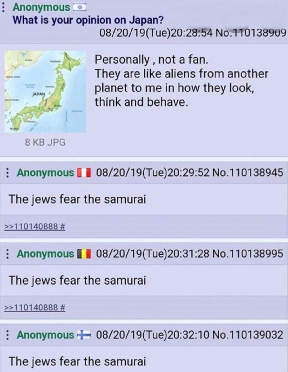 The Jew Fear The Samurai voyagergetty