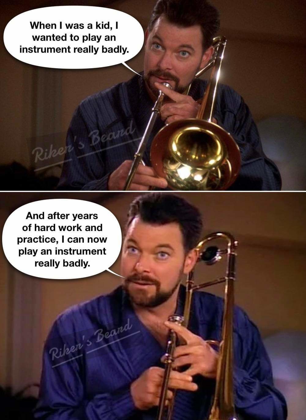 Riker's Trombone Meme subido por Elmacanite ) Memedroid