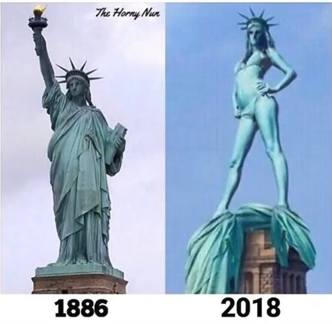 Lady liberty looking nice Meme by Burrito_Bandito ) Memedroid