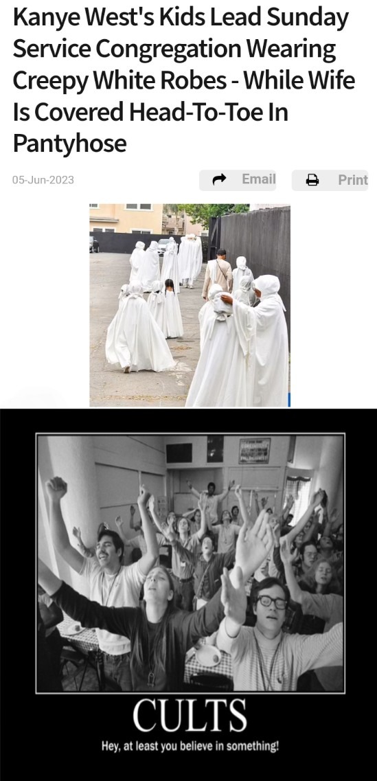 I'm not saying it's a cult, but it's definitely a cult Meme by