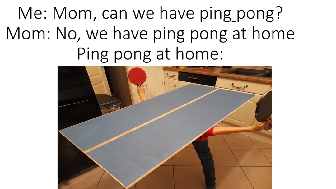 Ping pong going wild Meme subido por DACAMERAMAN ) Memedroid