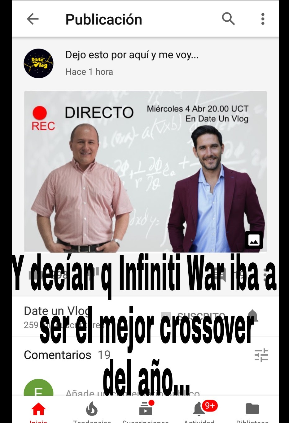 Julio profe y dateunvlog Meme subido por Enriquemek ) Memedroid