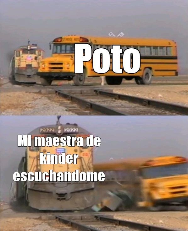 Top memes de School bus getting hit by a train en español ) Memedroid