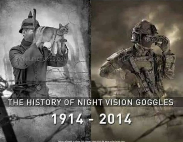 Night vision goggles through history Meme by WhiteLies ) Memedroid