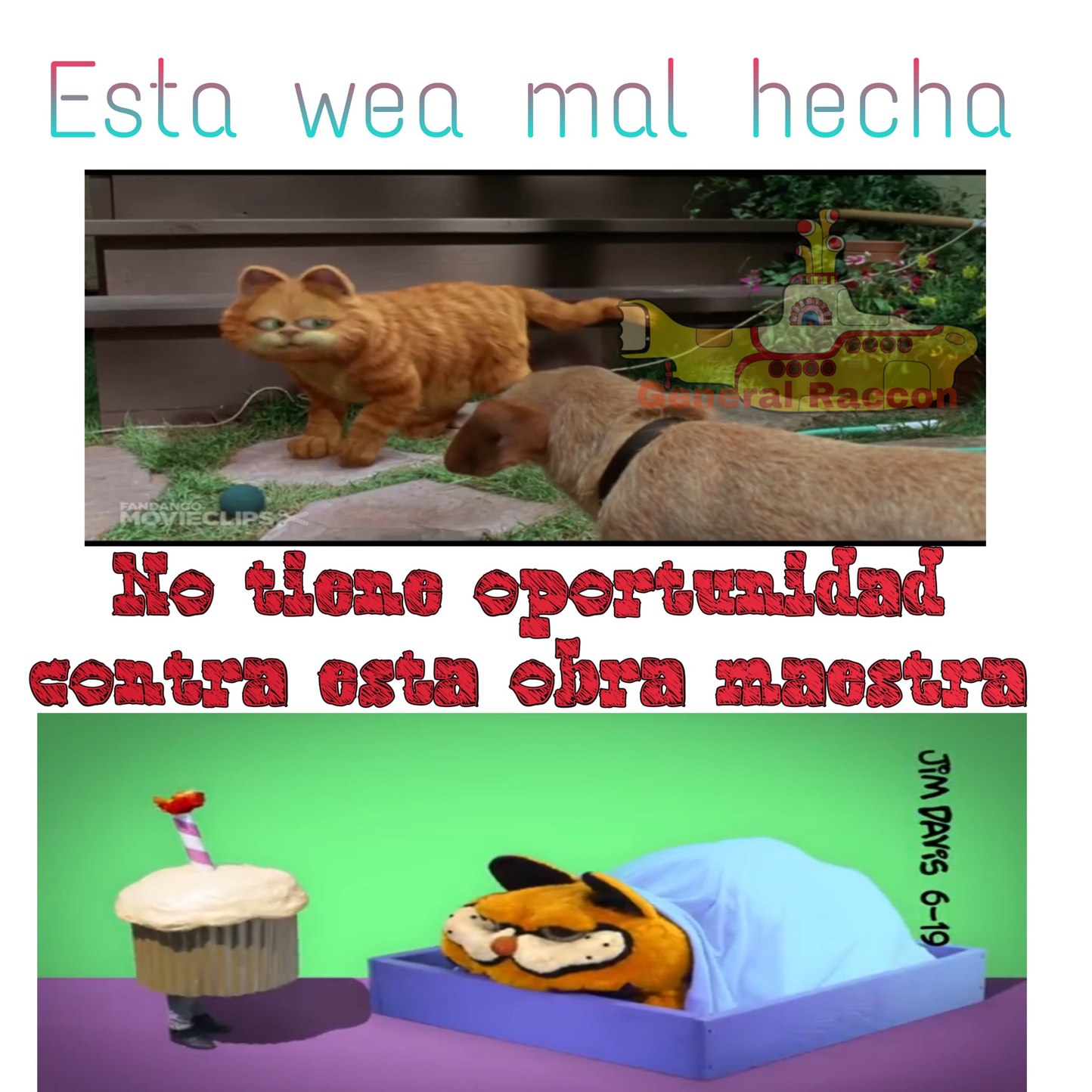 Lasagna cat Meme subido por GeneralRacconV ) Memedroid