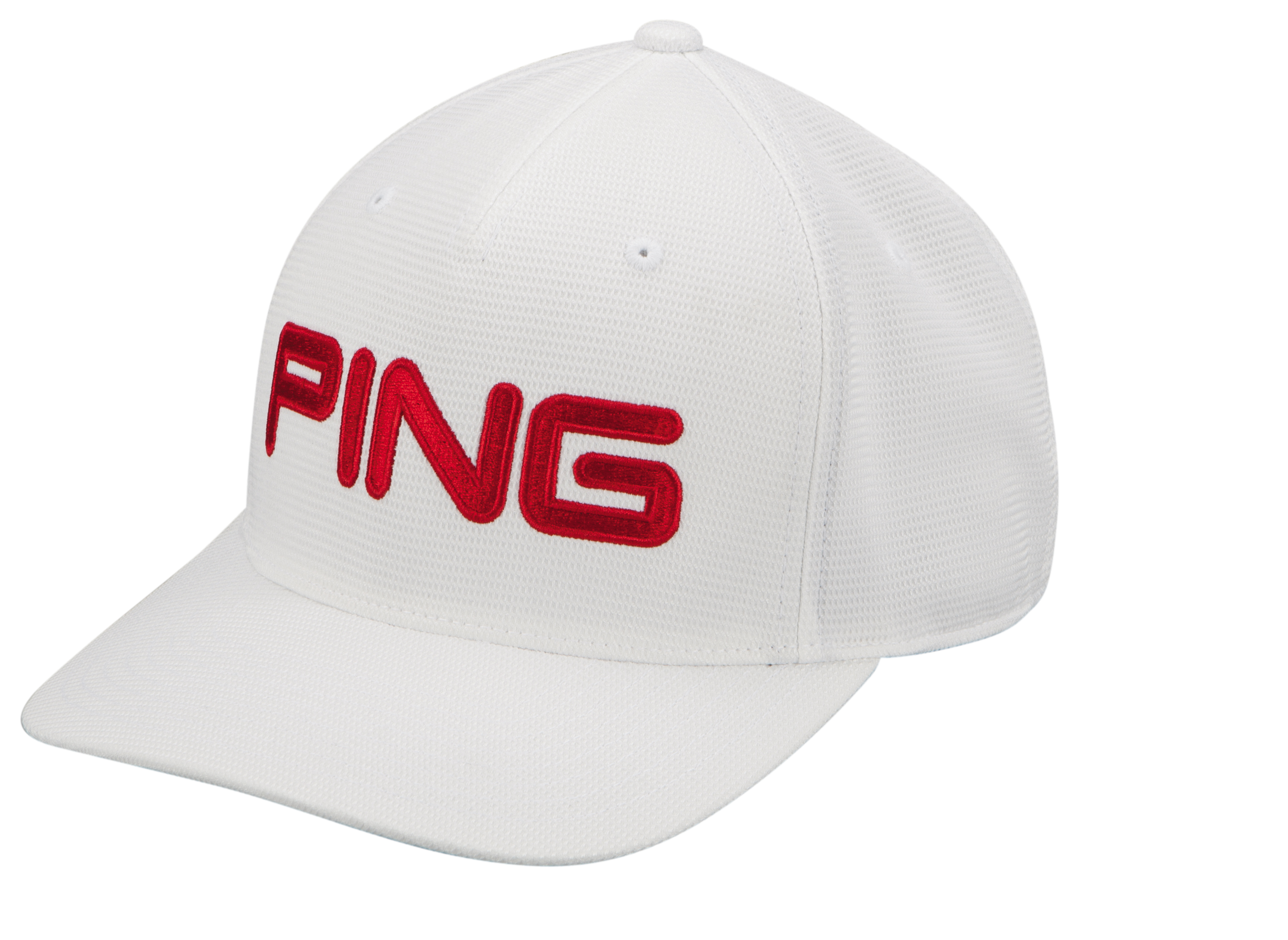 New 2015 PING Tour Structured Fitted Golf Cap Hat COLOR White/Red SIZE S/M eBay
