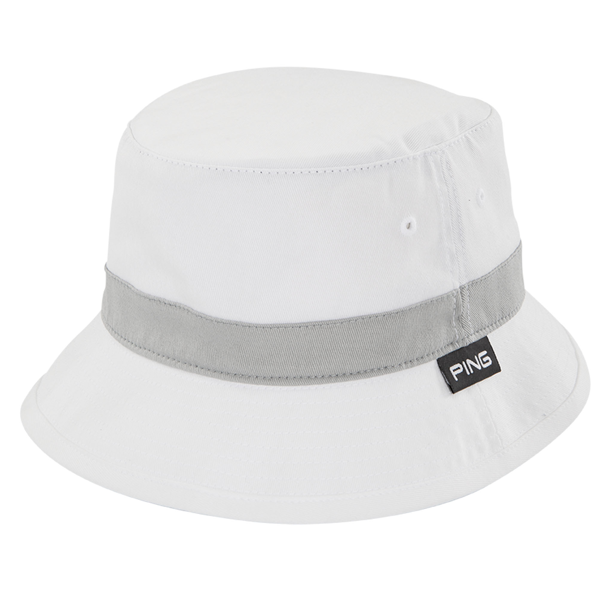 New 2016 PING Bucket Hat Cap COLOR White / Grey SIZE Small/Medium