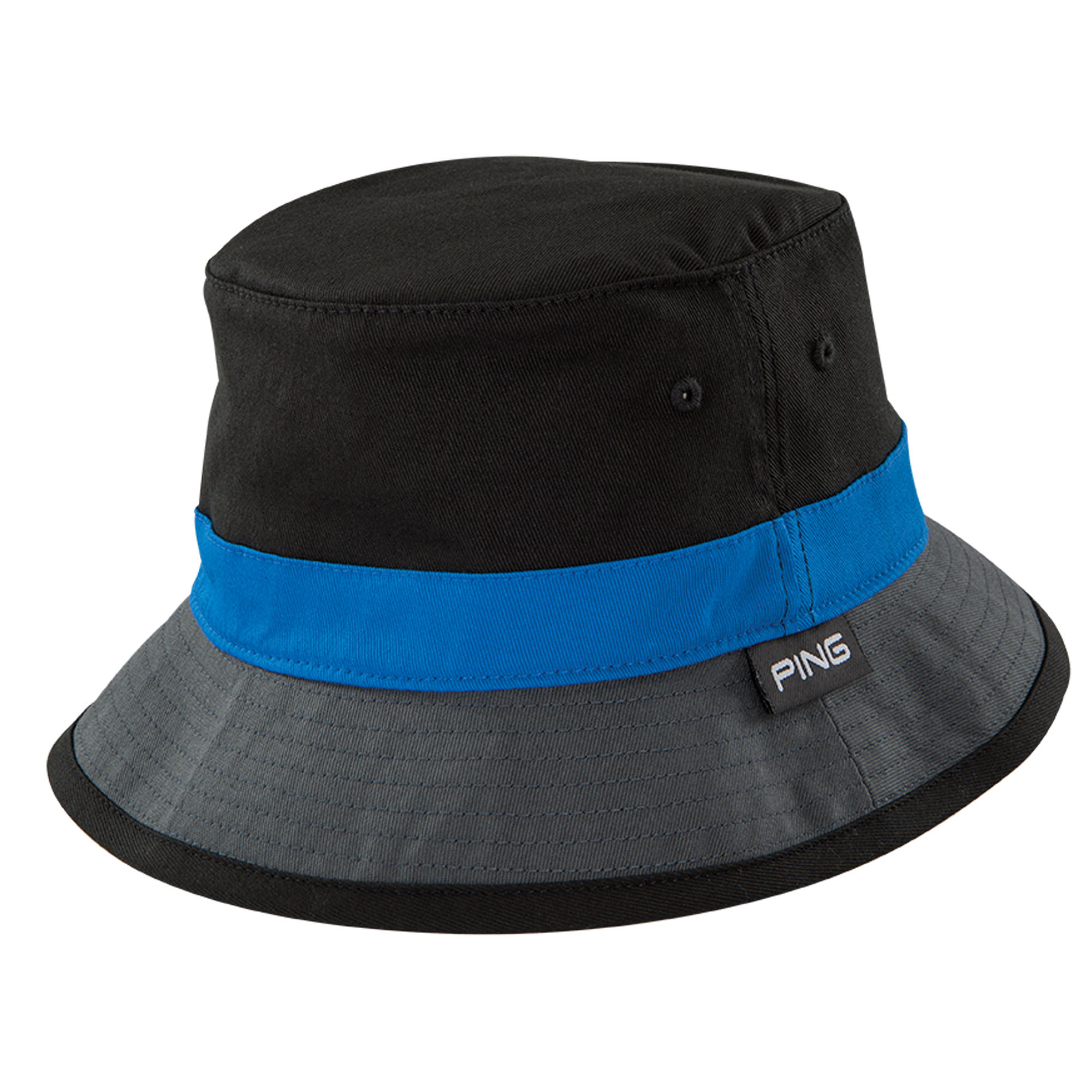 New 2016 PING Bucket Hat Cap COLOR Black / Royal SIZE Large/XLarge