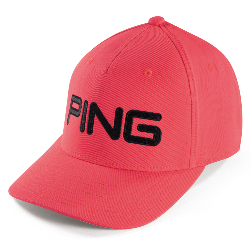 New 2017 PING Tour Structured Fitted Golf Cap/Hat COLOR Bright Red SIZE L/XL