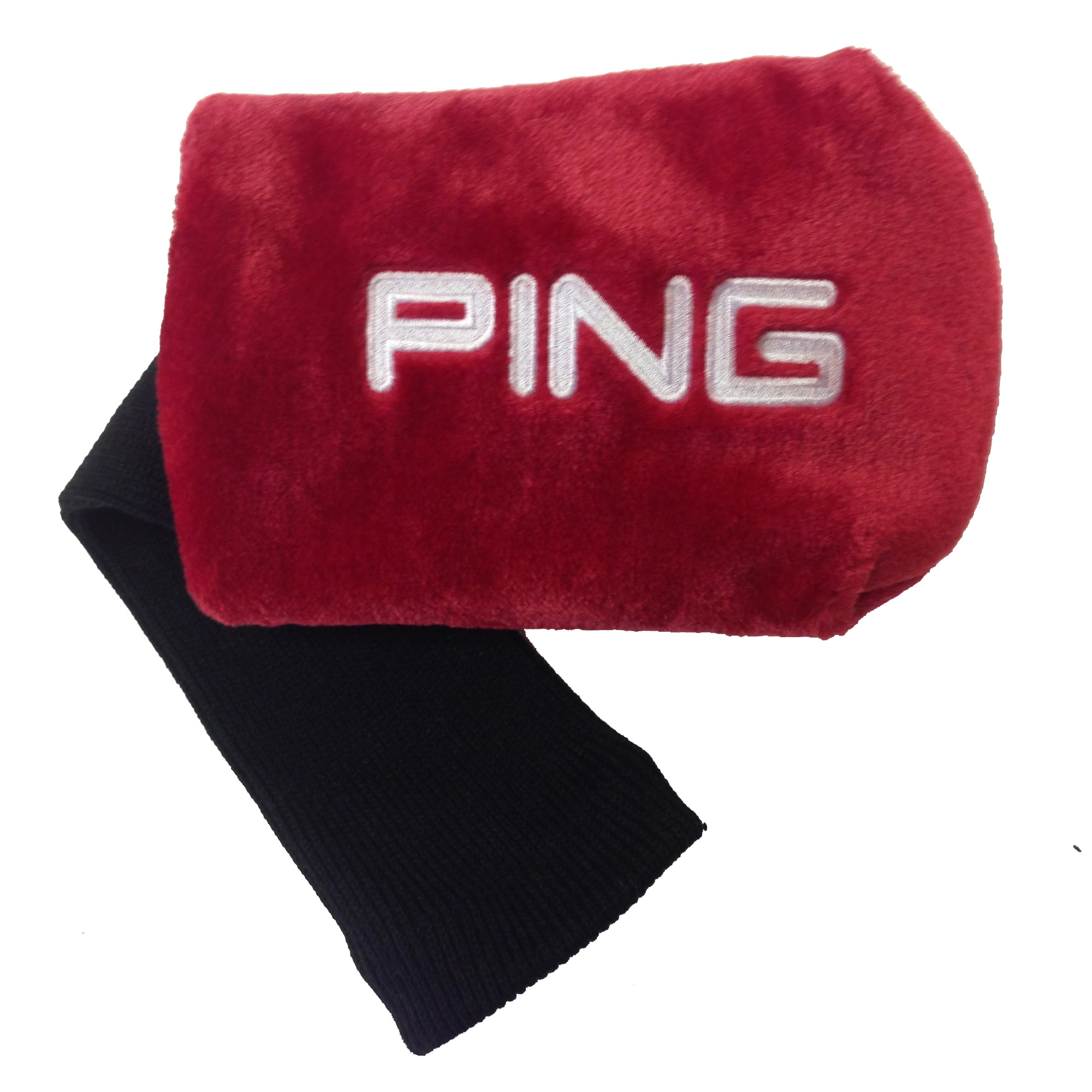 New Ping Custom Fur Driver Sock Headcover 460cc COLOR Red