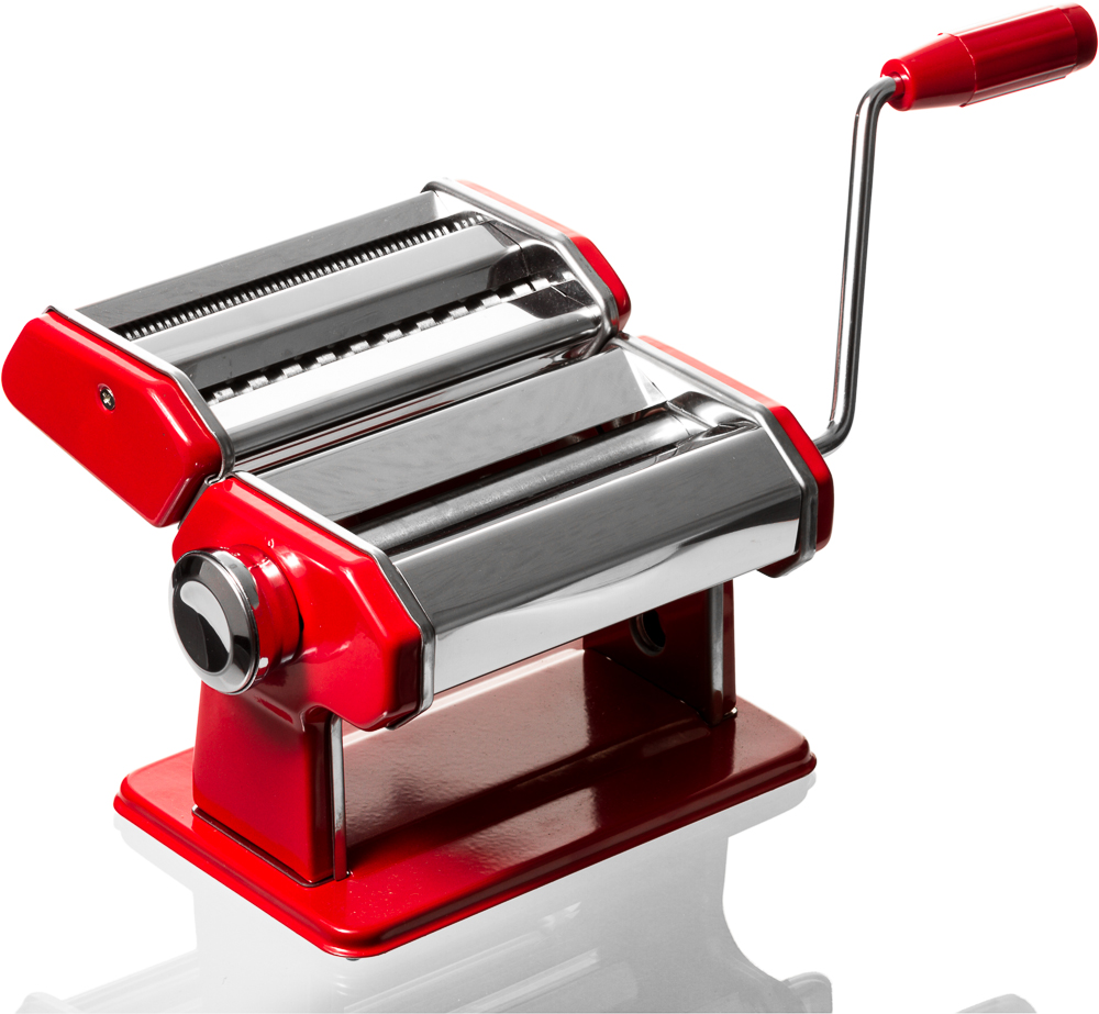 Professional Chef Red Pasta Maker Roller & Pasta Machine Noodle