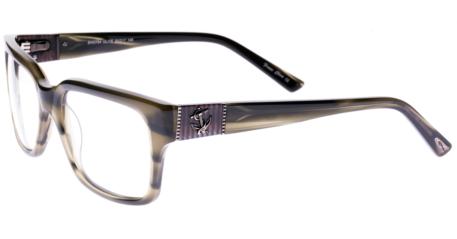 Ed Hardy Men's EHO754 Anchor Prescription Eyeglasses Olive eBay