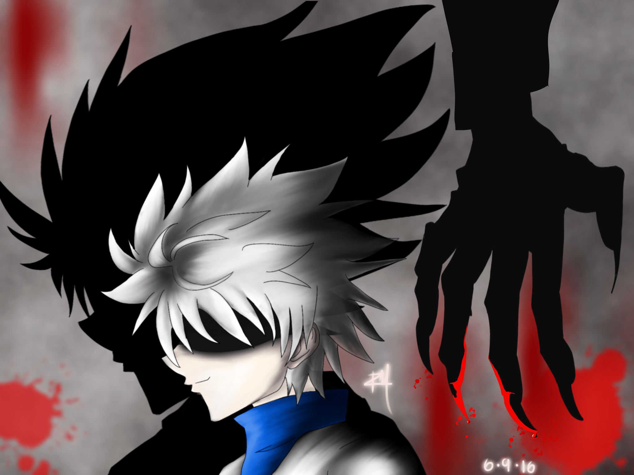 Download Grey Hair Killua Zoldyck Anime Hunter X Hunter HD Wallpaper by