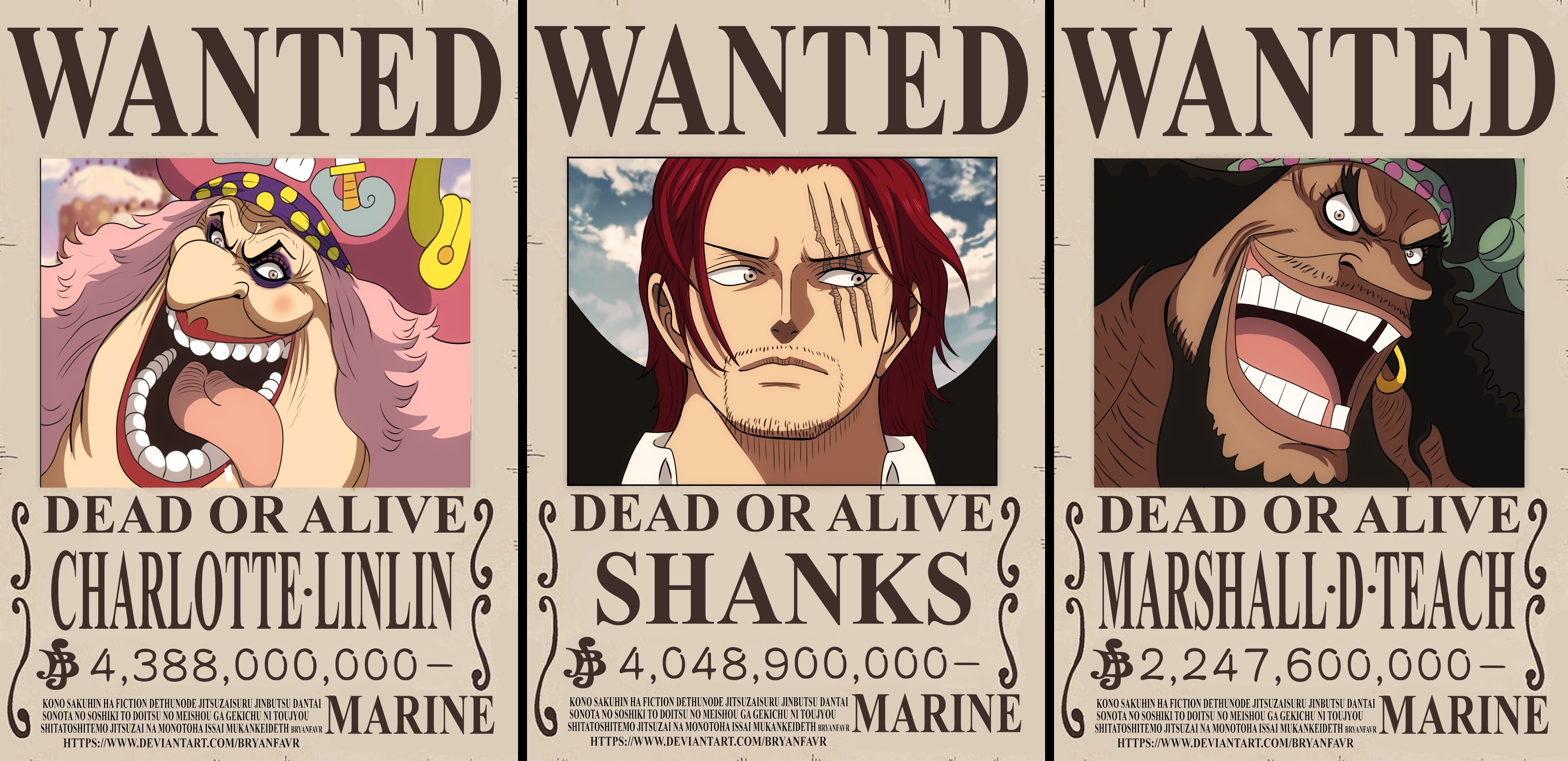 Four Emperors One Piece Bounty