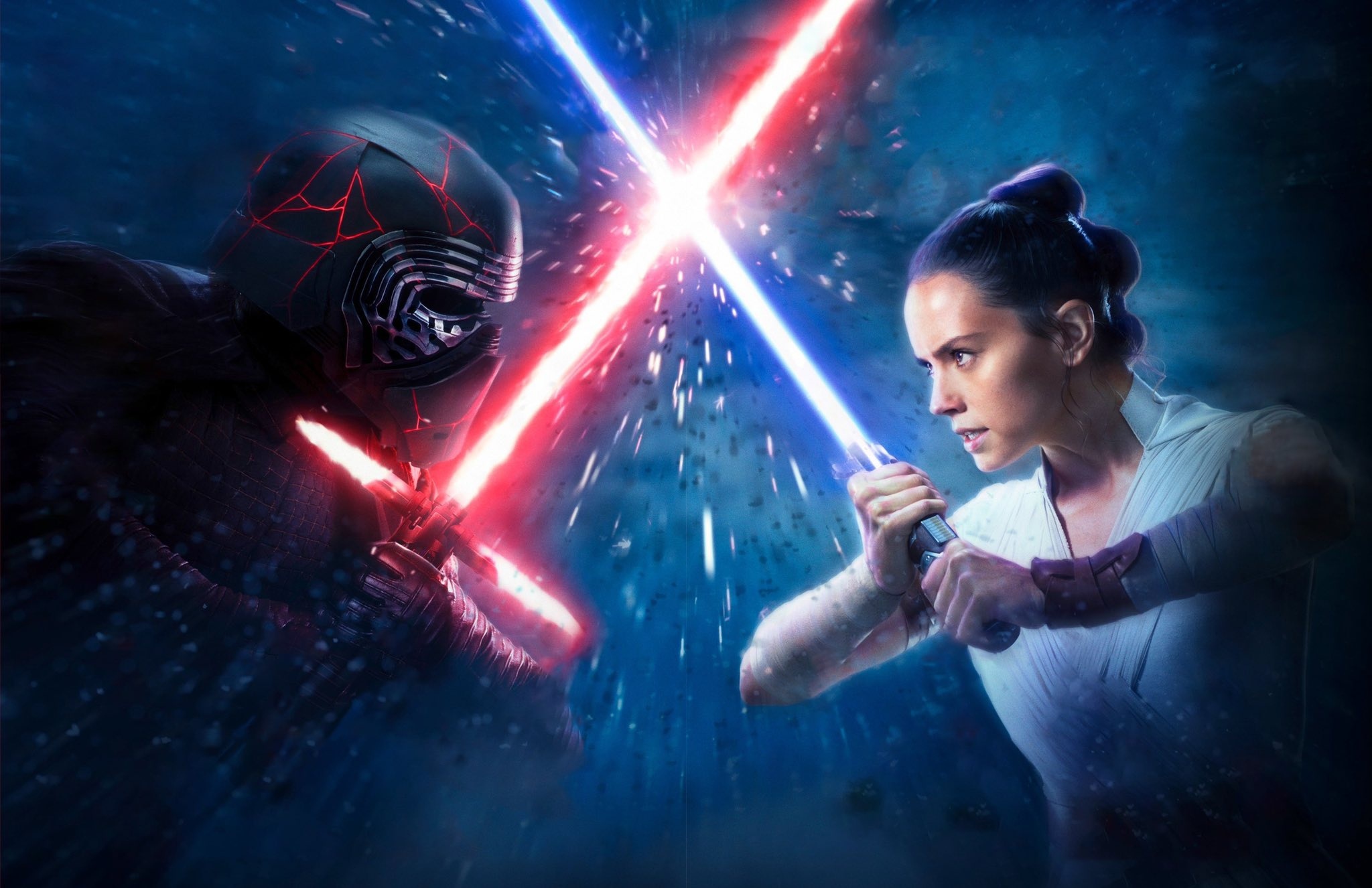 Epic Lightsaber Duel Rey vs Kylo Ren Star Wars The Rise of