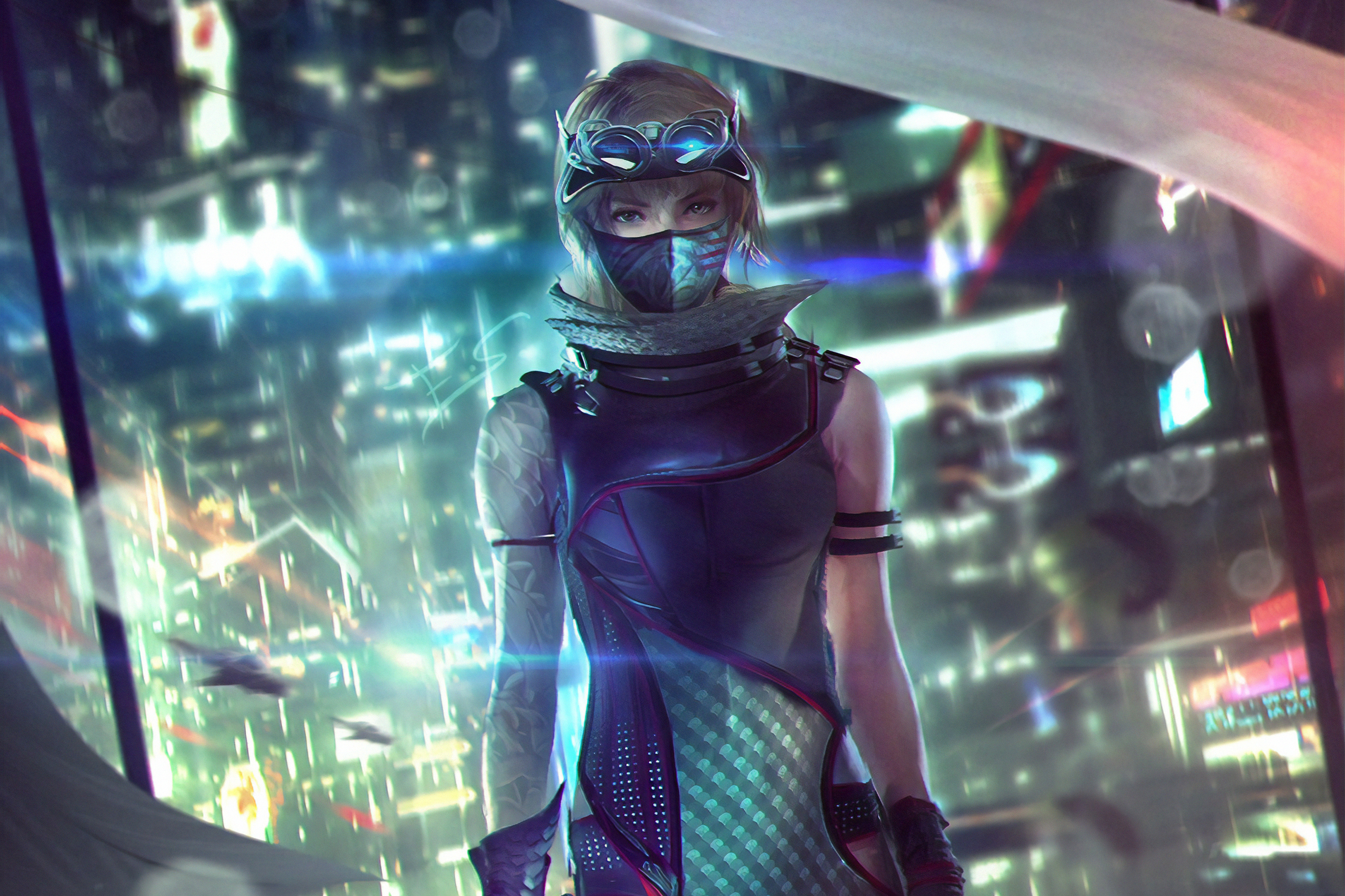 Download Futuristic Sci Fi Woman HD Wallpaper by EDDY SHINJUKU