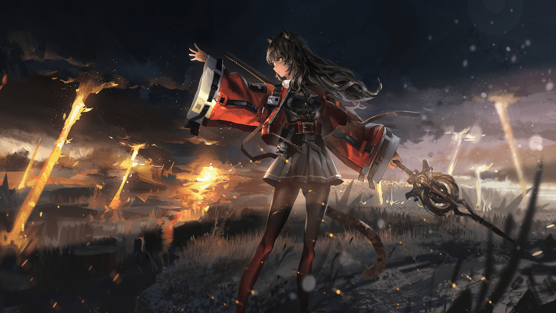 Skyfire (Arknights) HD Wallpaper Background Image 1920x1080