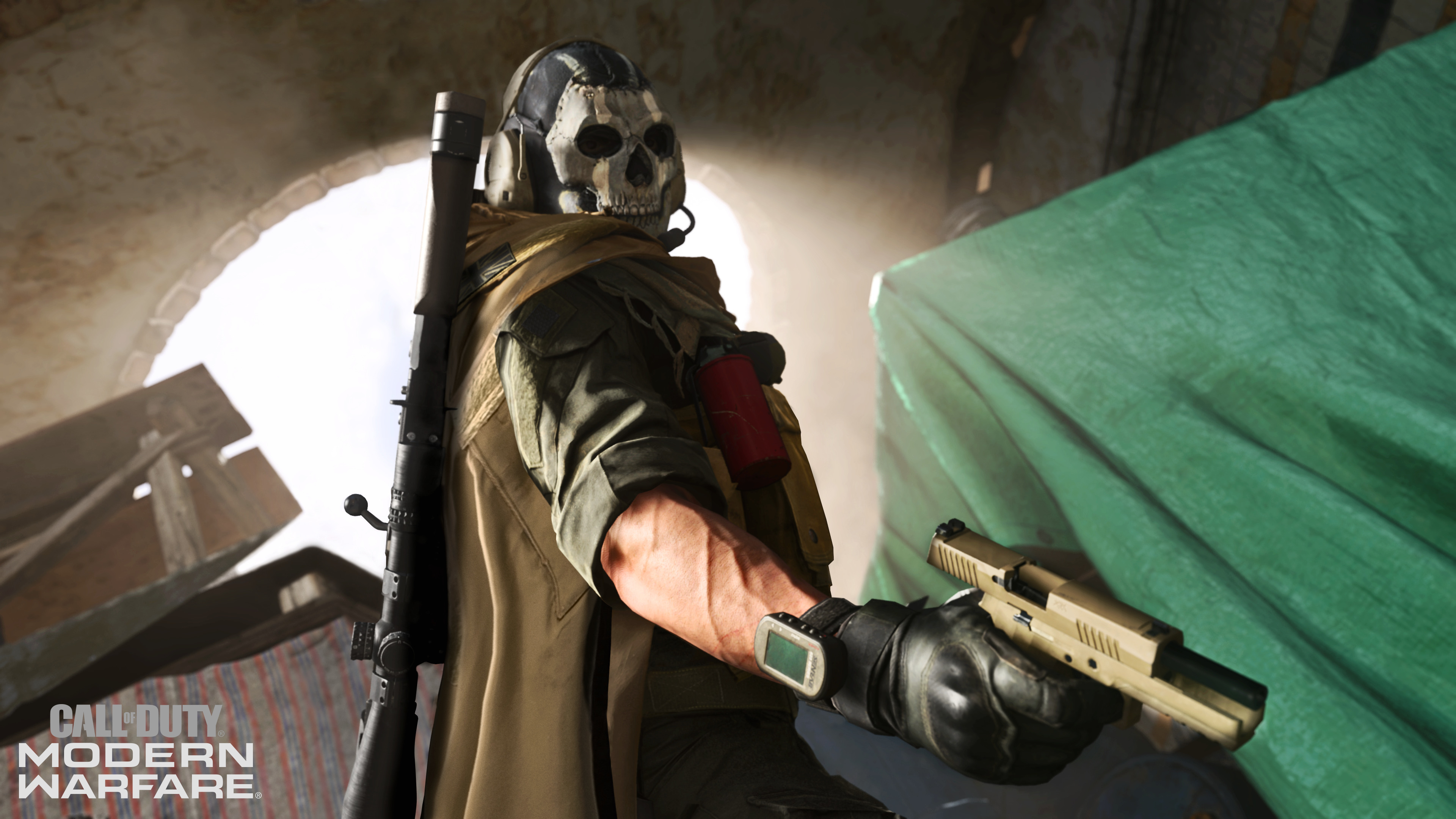 Download Video Game Call Of Duty Modern Warfare Simon "Ghost" Riley 4k