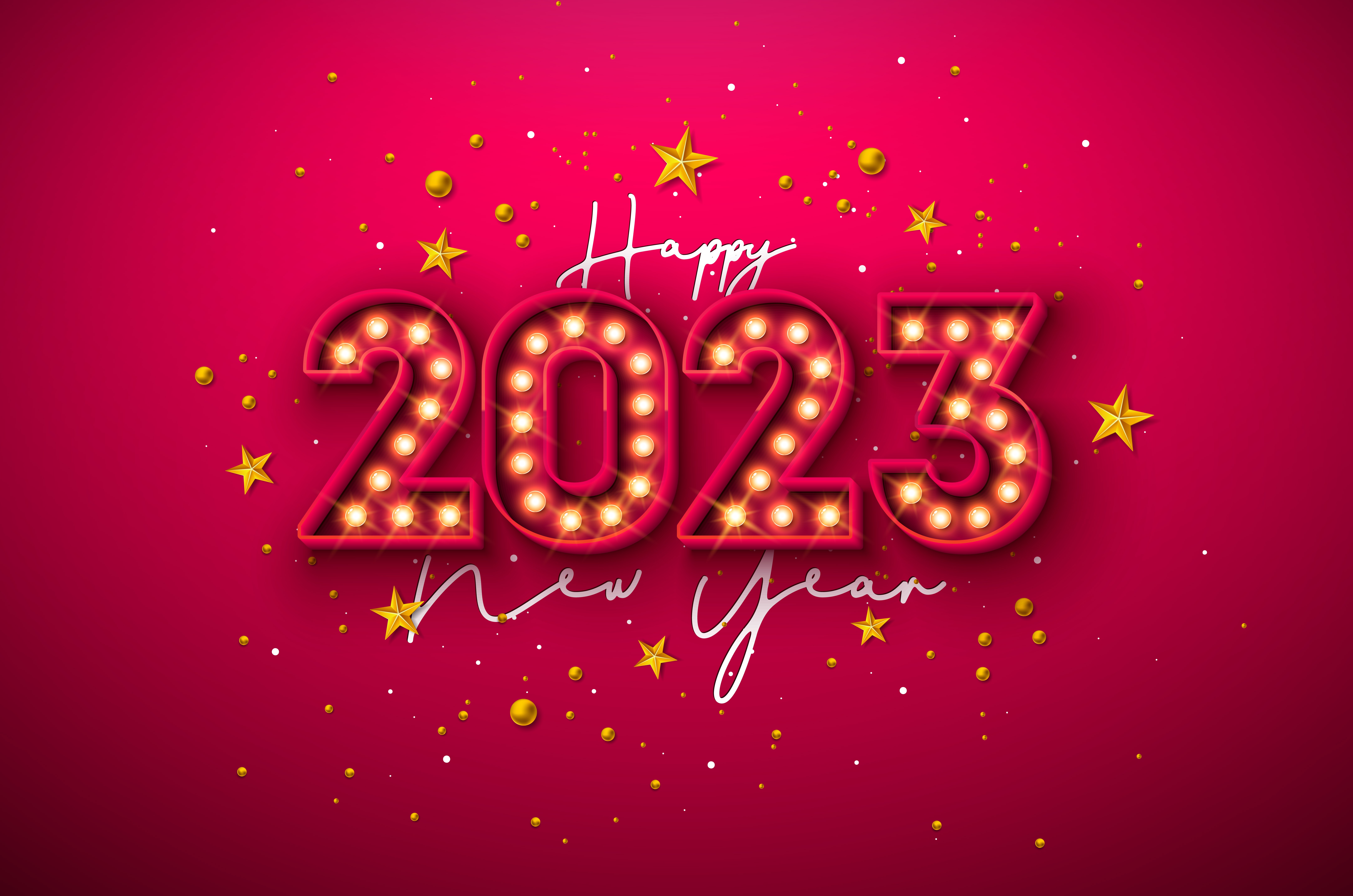 Download Holiday New Year 2023 4k Ultra HD Wallpaper