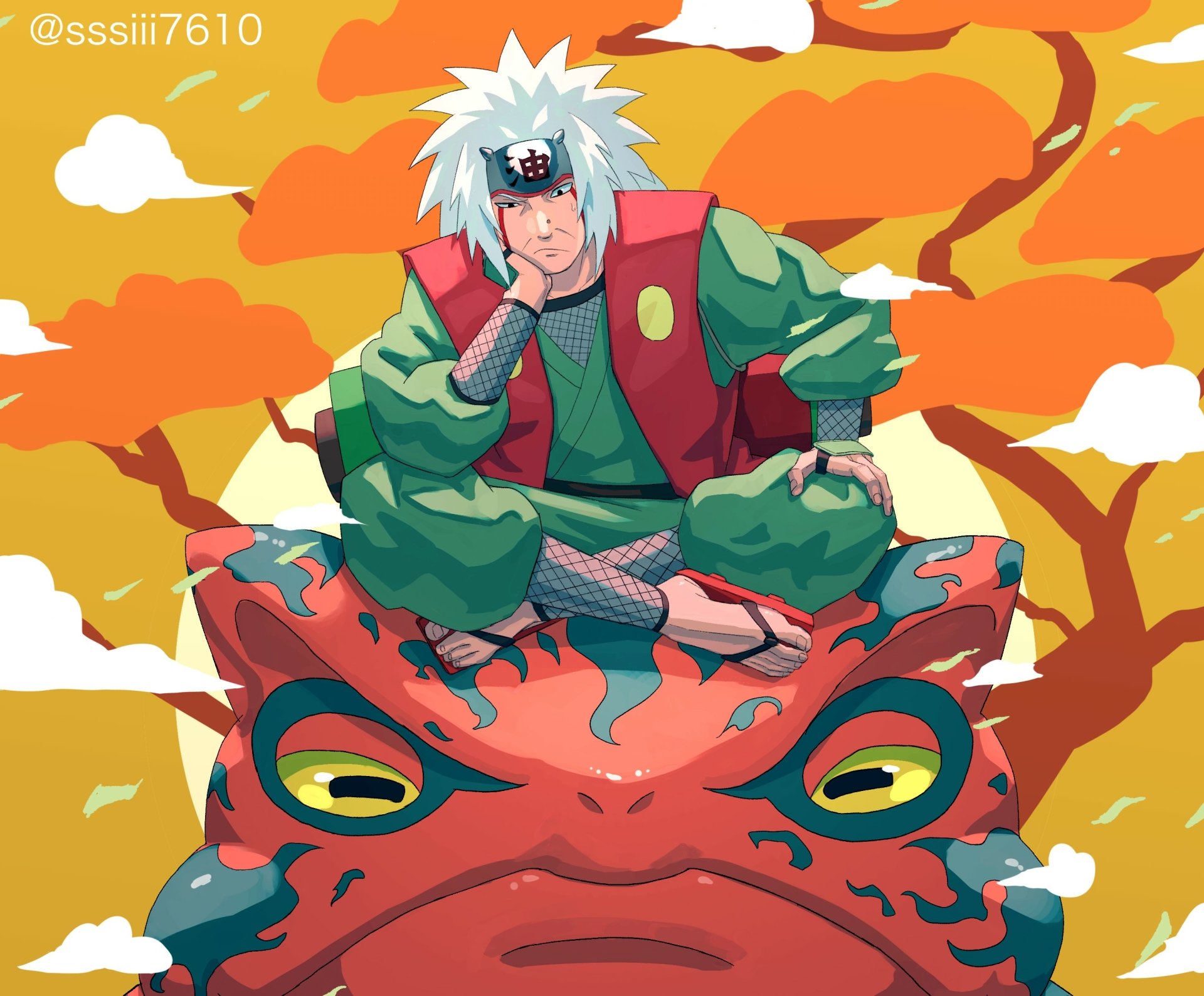 Download Gamakichi (Naruto) Jiraiya (Naruto) Anime Naruto HD Wallpaper
