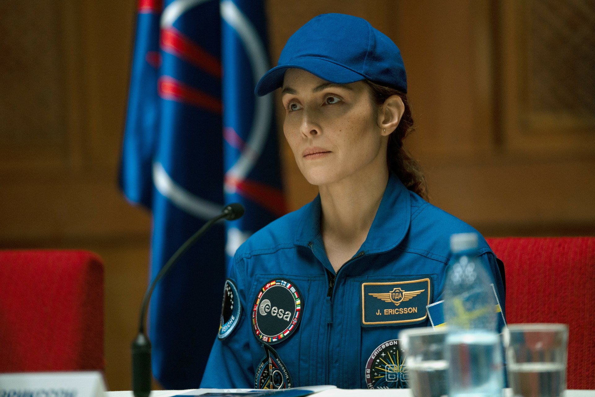 Constellation 2024 TV Series Noomi Rapace in SpaceThemed Show Wallpaper