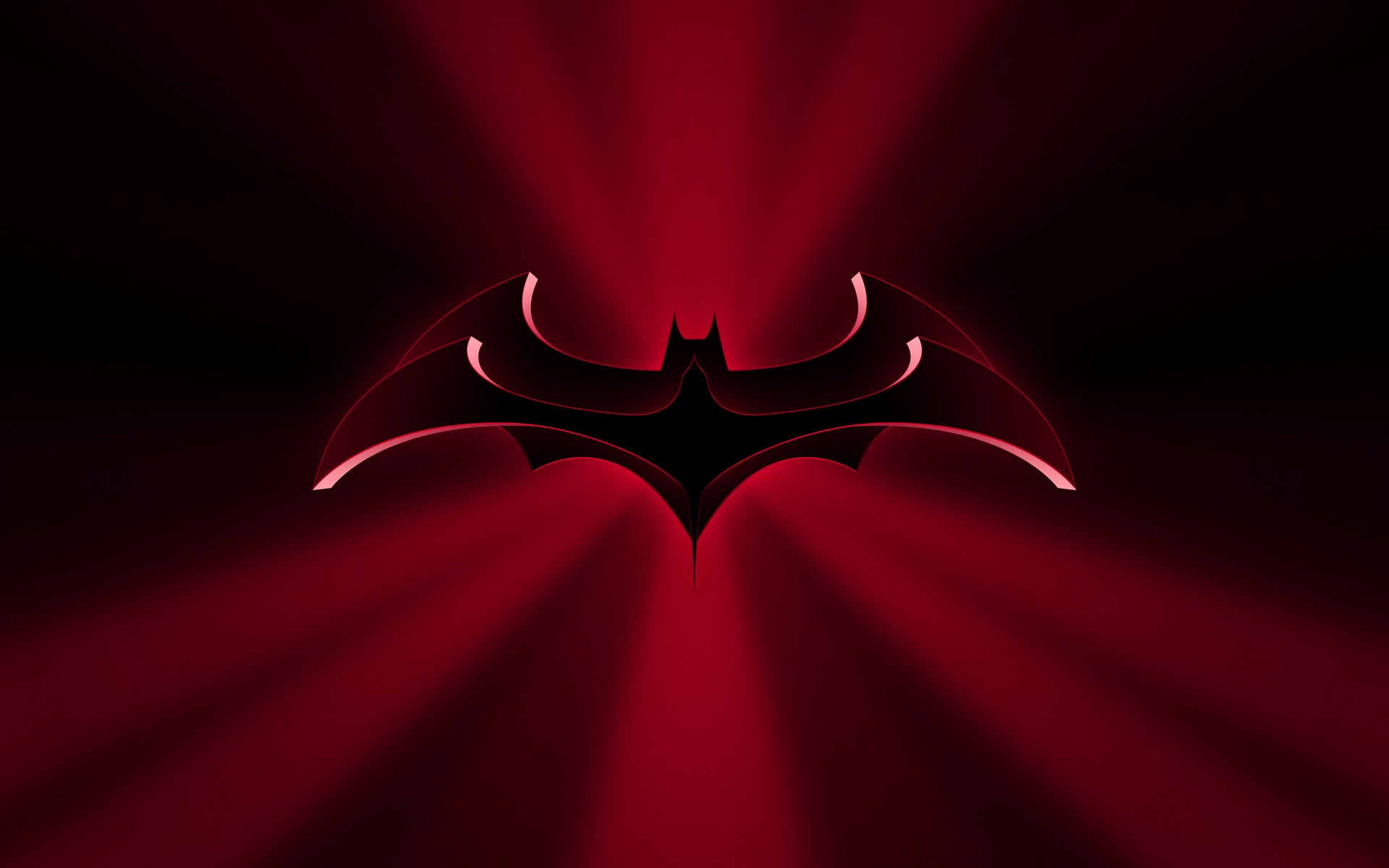 HD Batman Logo in Red A Striking DC Comics Wallpaper