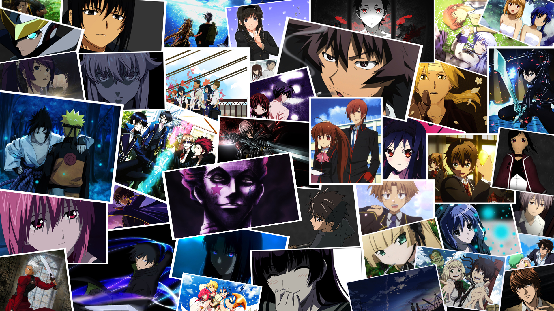 Anime CrossOver Full HD Wallpaper and Hintergrund 1920x1080 ID392913