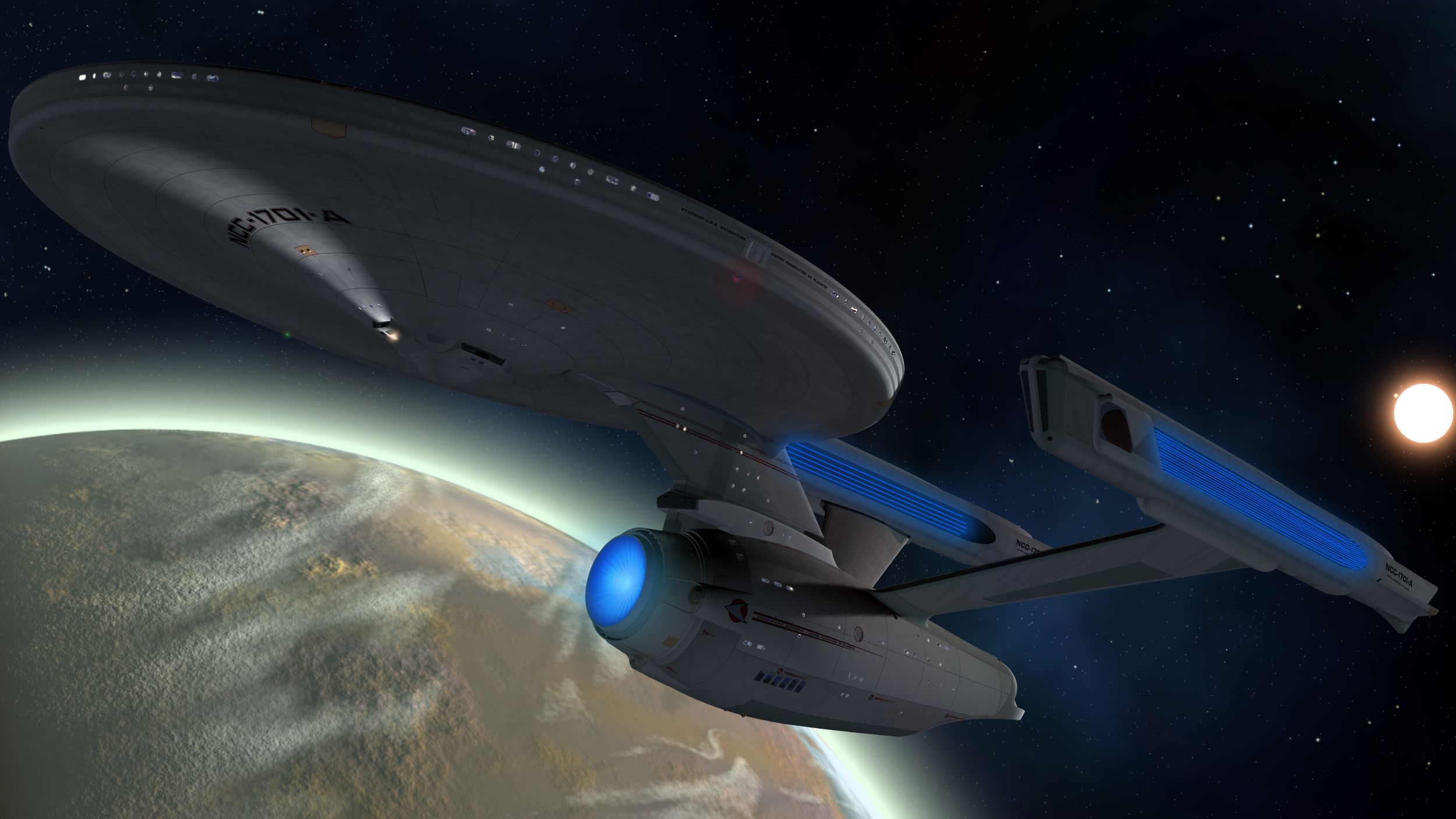 U.S.S. Enterprise A Full HD Wallpaper and Background Image 2500x1406