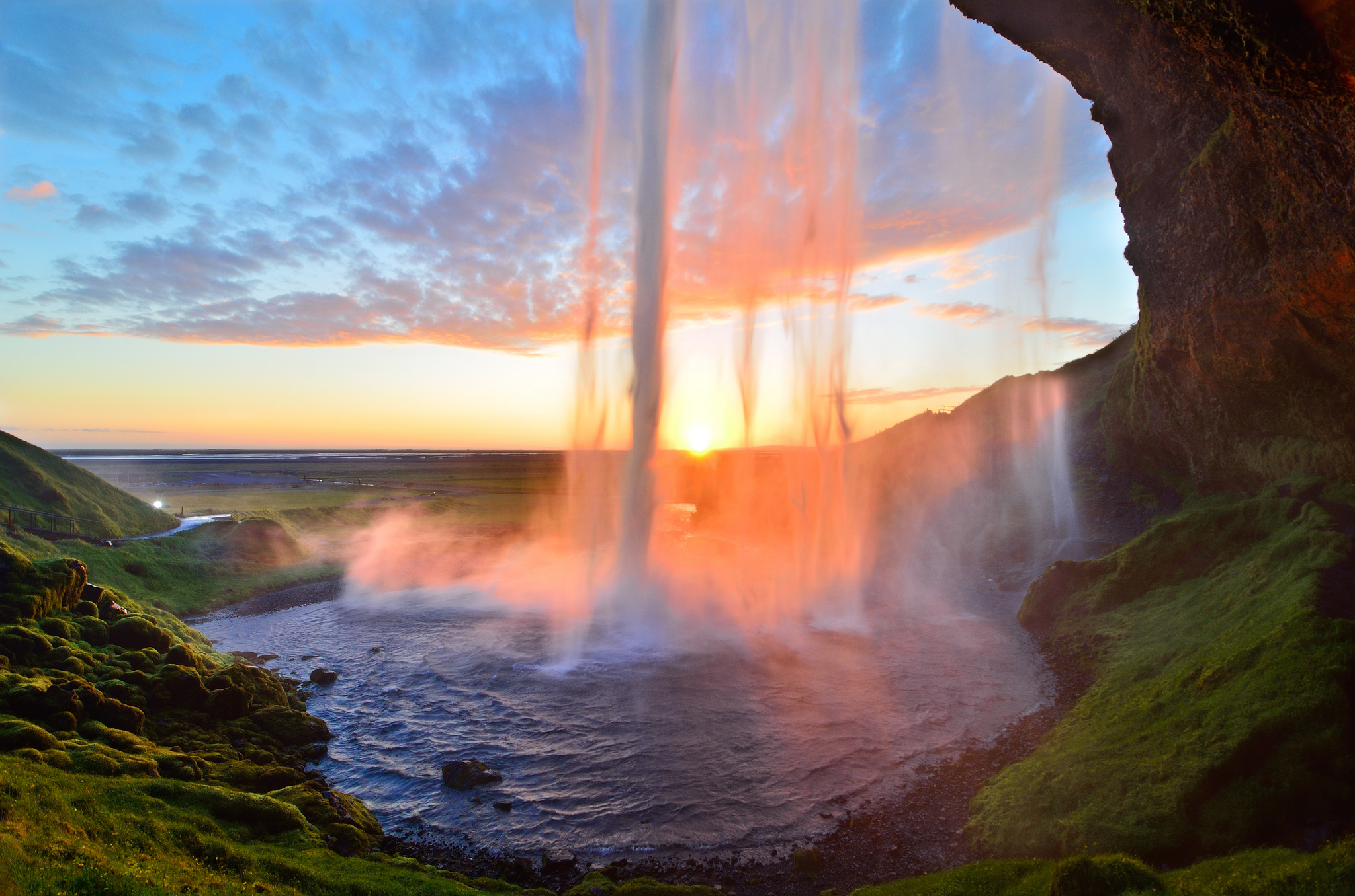 Wasserfall Full HD Wallpaper and Hintergrund 2048x1356 ID433647