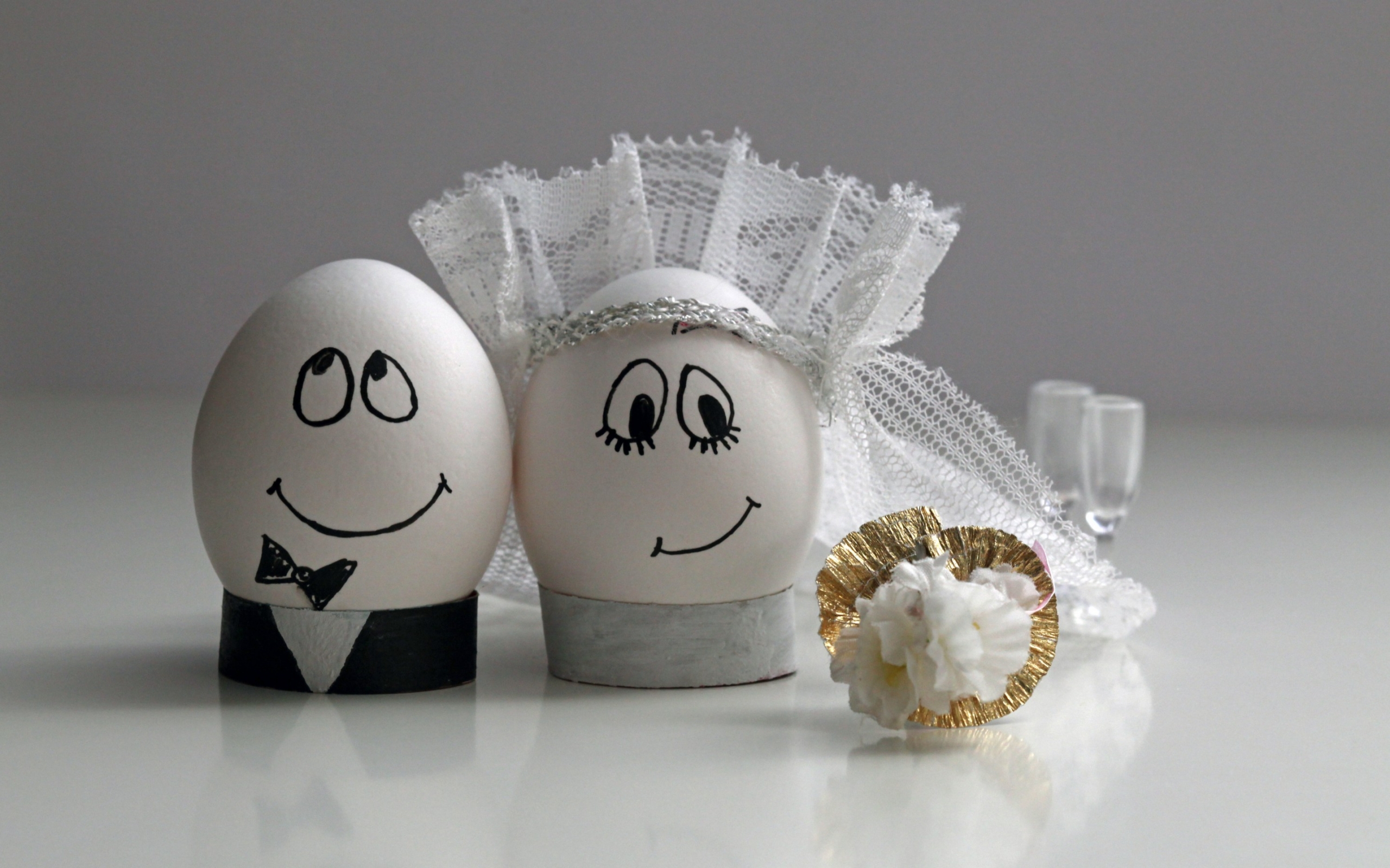 Download Couple Funny Egg HD Wallpaper