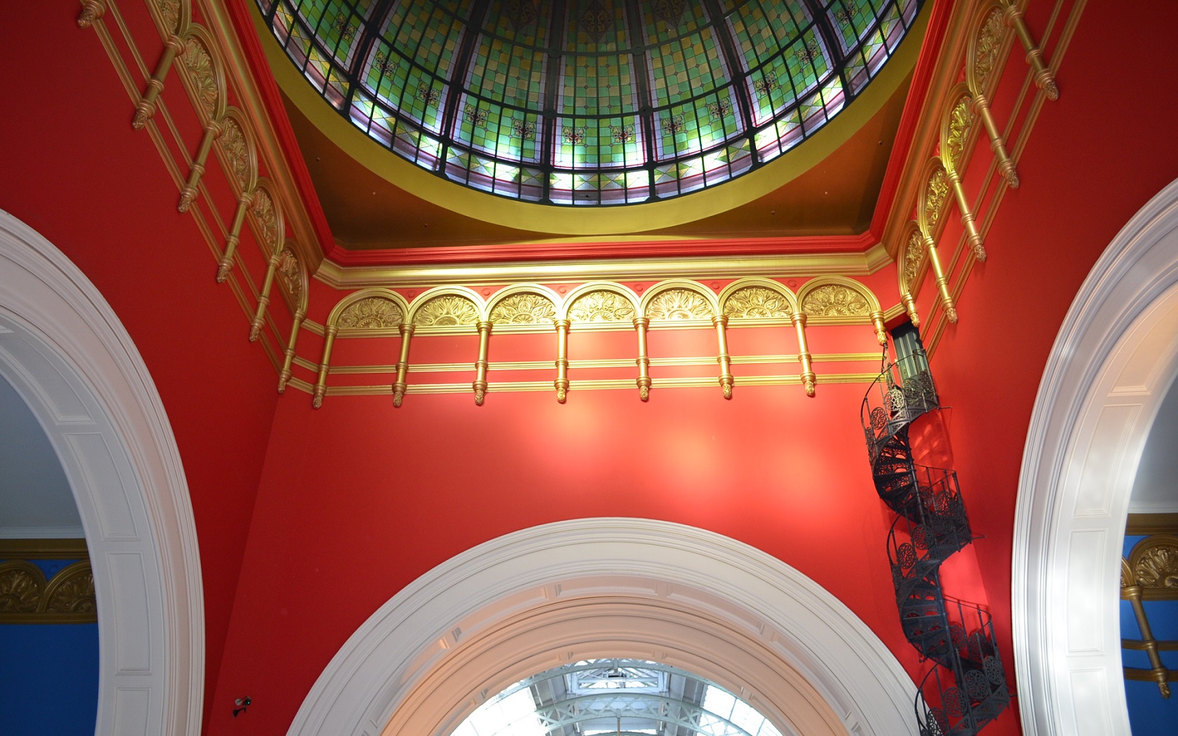 Restored Stained Glass Dome in the QVB, Sydney, Australia by lonewolf6738